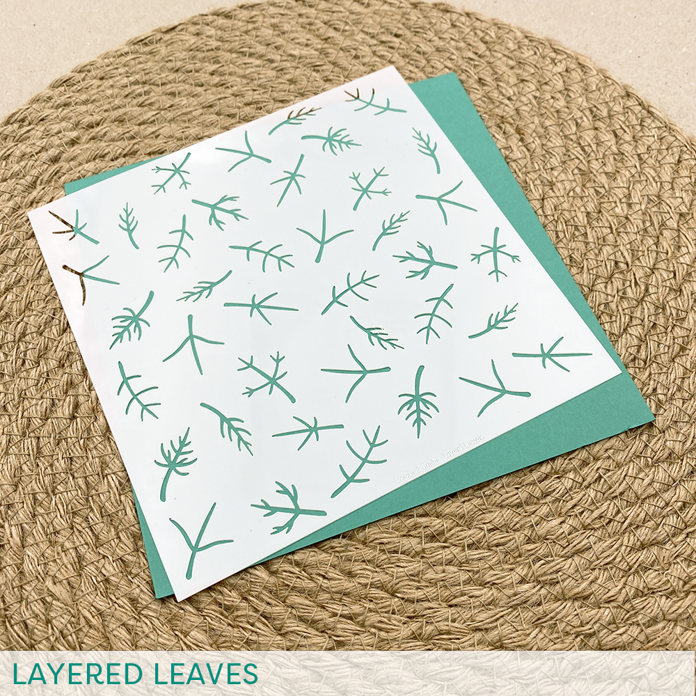 Stencil: Layered leaves (2er Set)