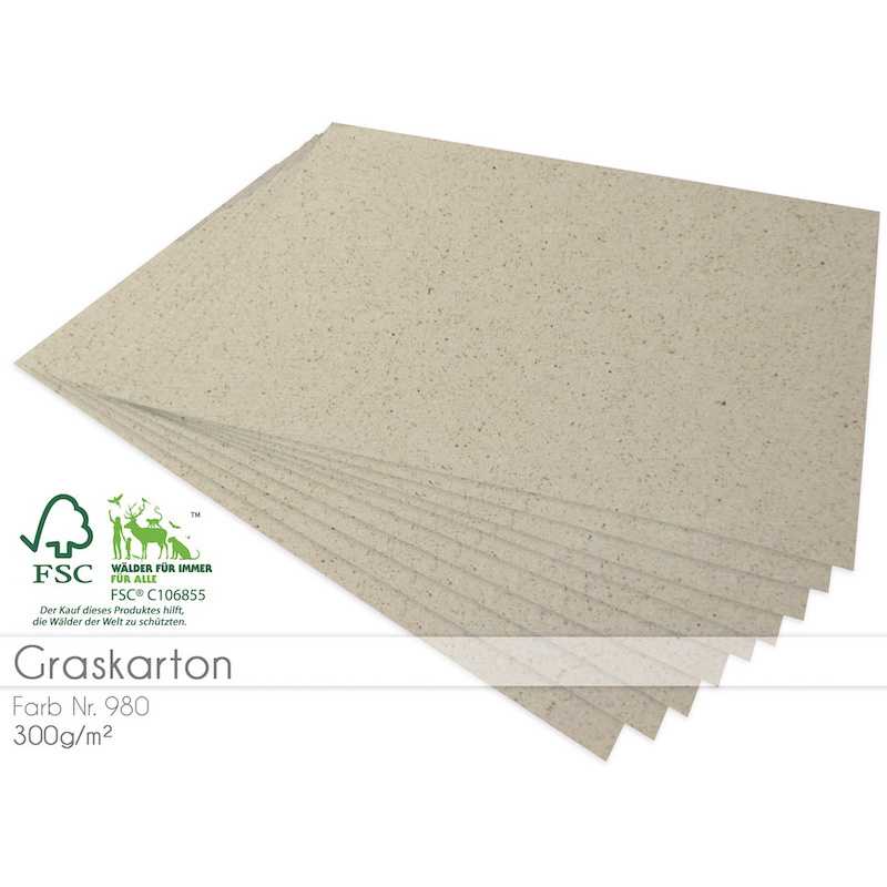 Cardstock Graskarton 300g/m²
