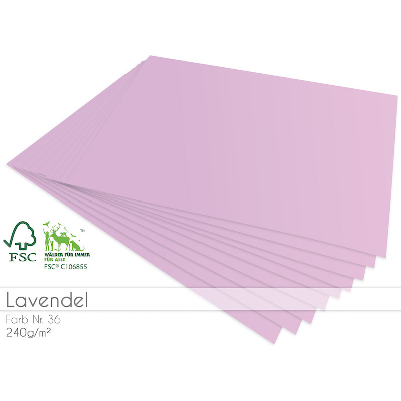 Cardstock Lavendel 5er
