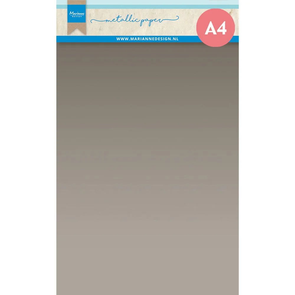 Marianne Design Metallic Paper Silber matt