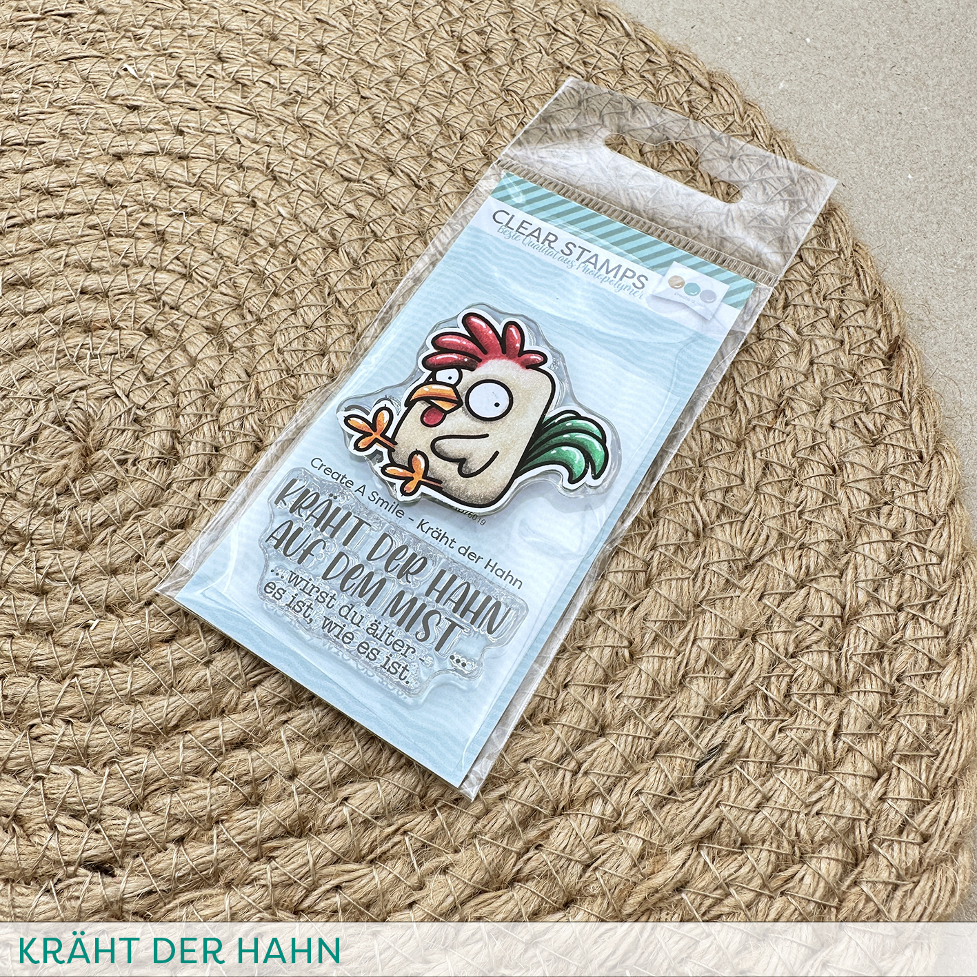 Stempel A8 Kräht der Hahn
