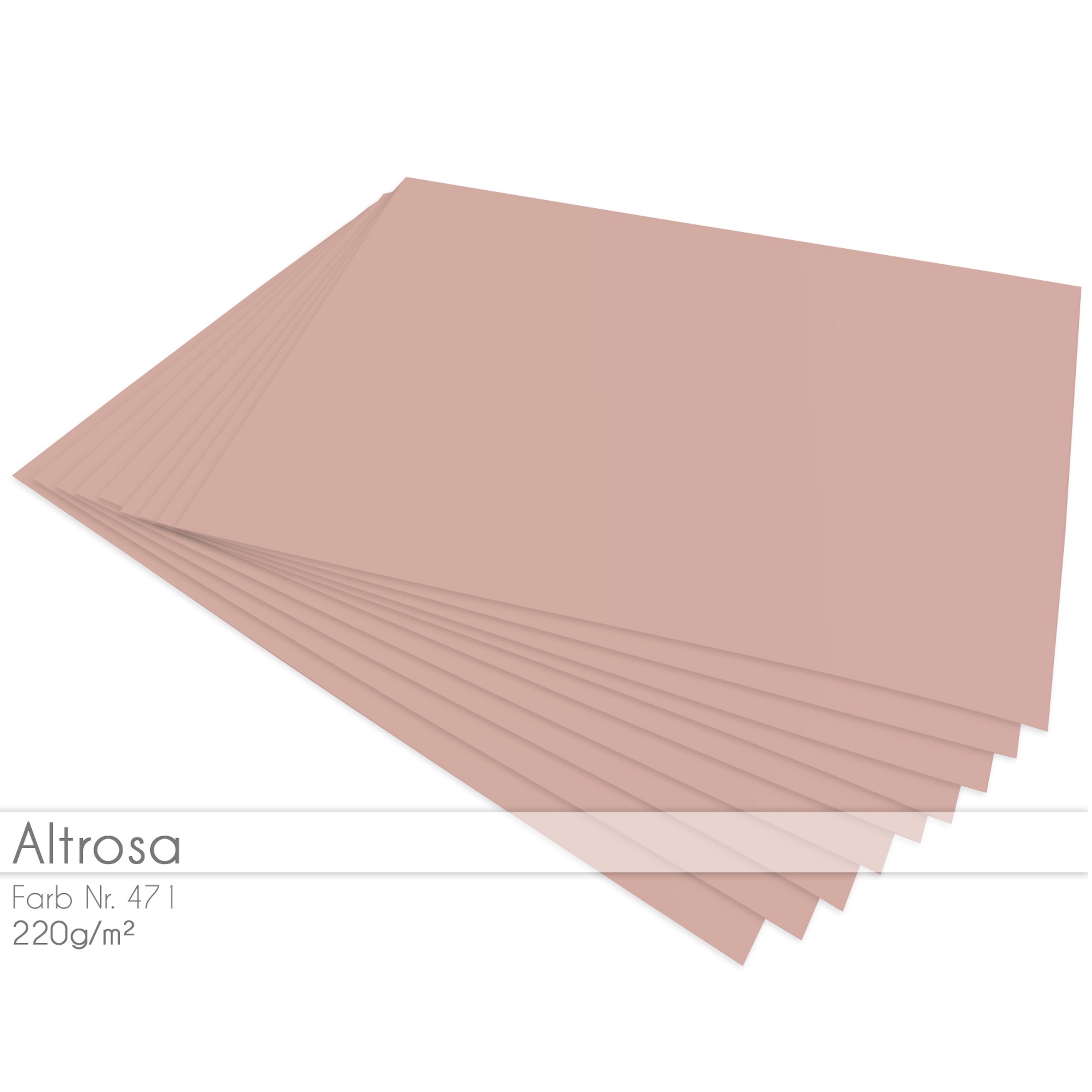 Cardstock Altrosa 5er