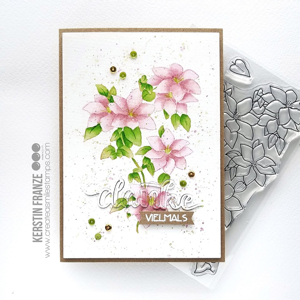 Stempel A6 Clematis