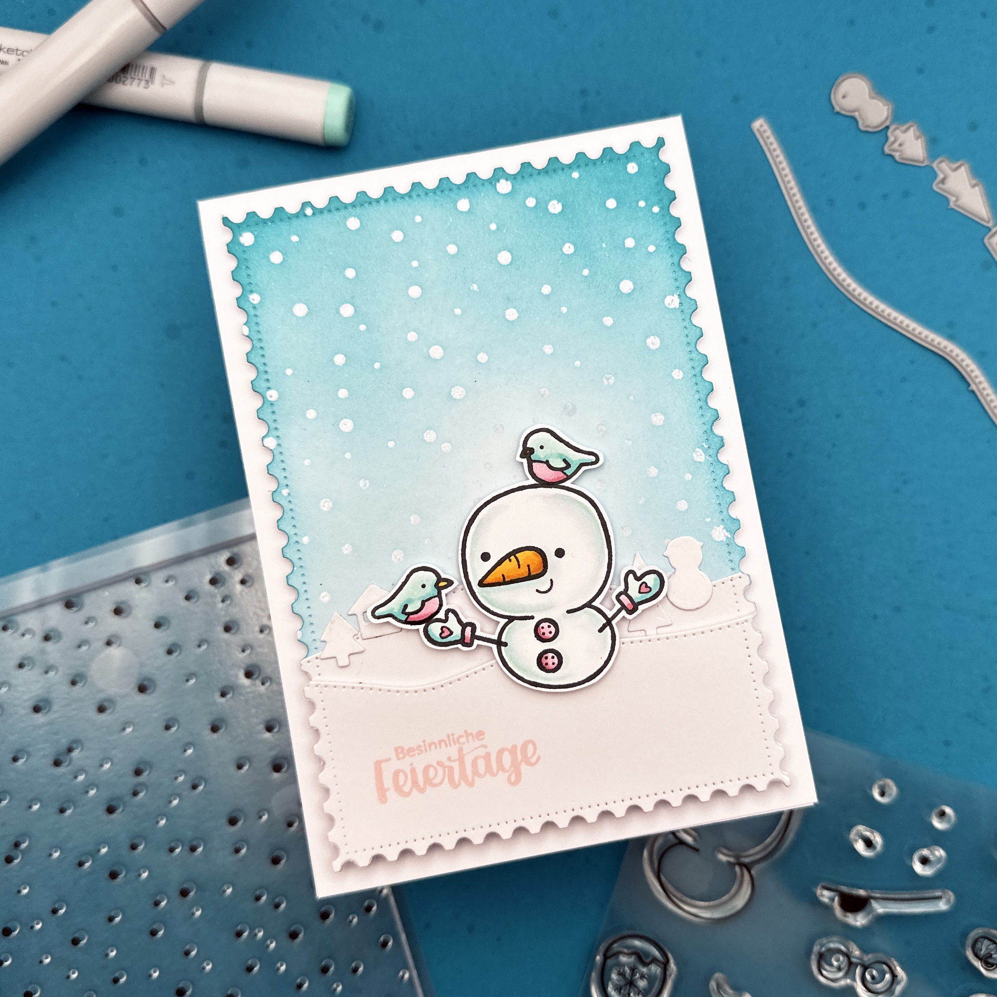 Stempel A5 Schneefall