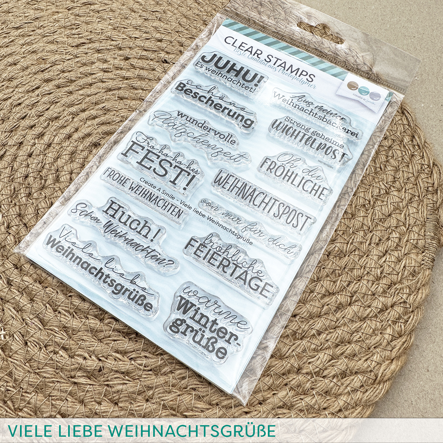 Stempel A6 Viele liebe Weihnachtsgrüße