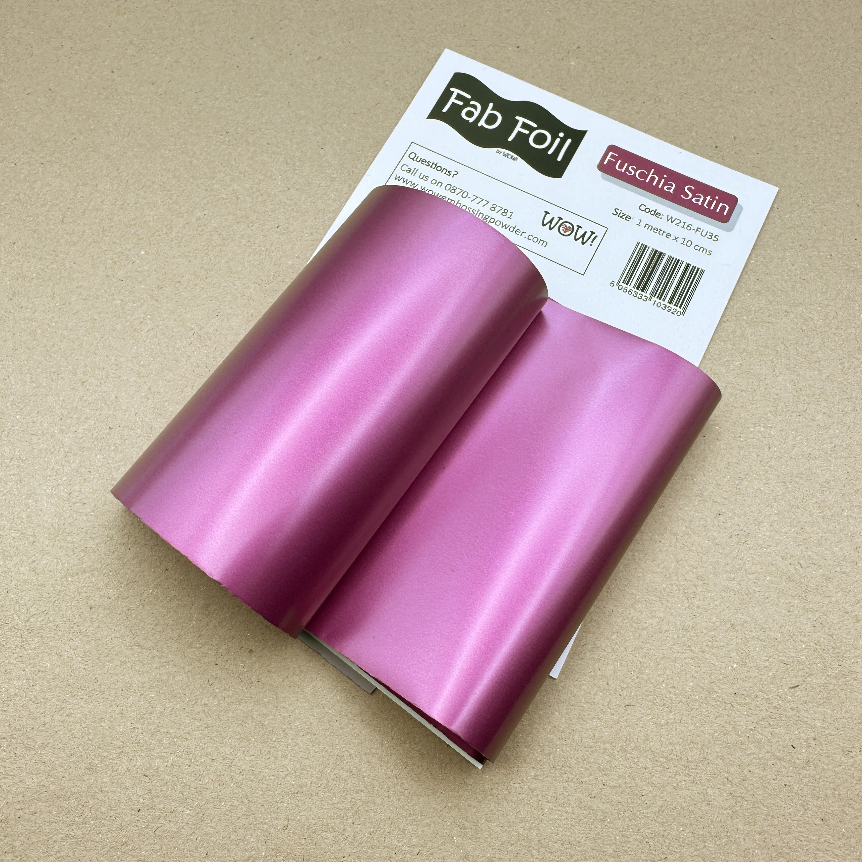 Fab Foil Fuschia Satin