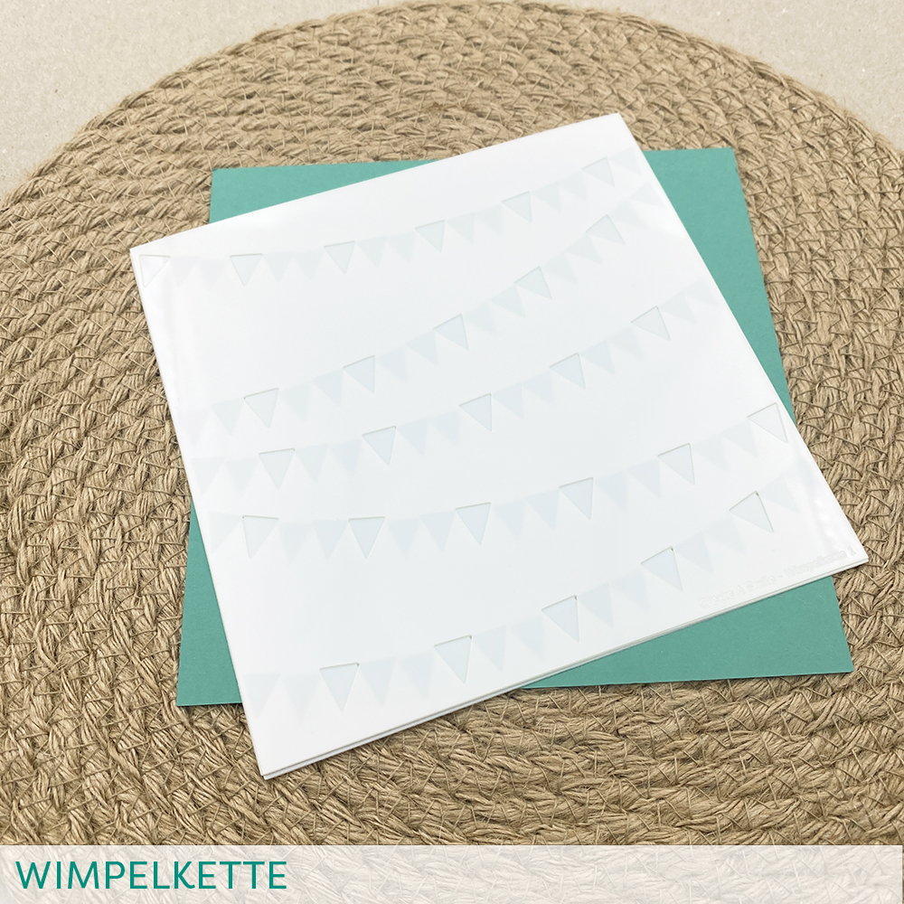 Stencil: Wimpelkette (3er Set)