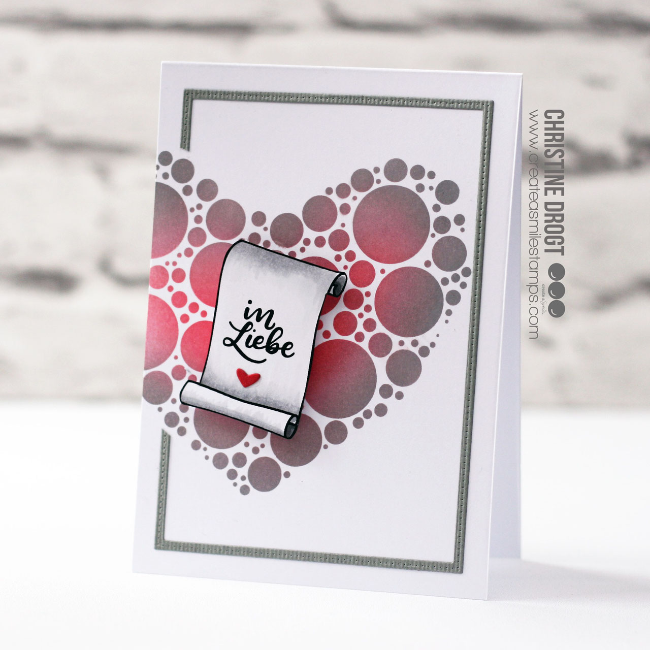 Stencil: Bubble Heart