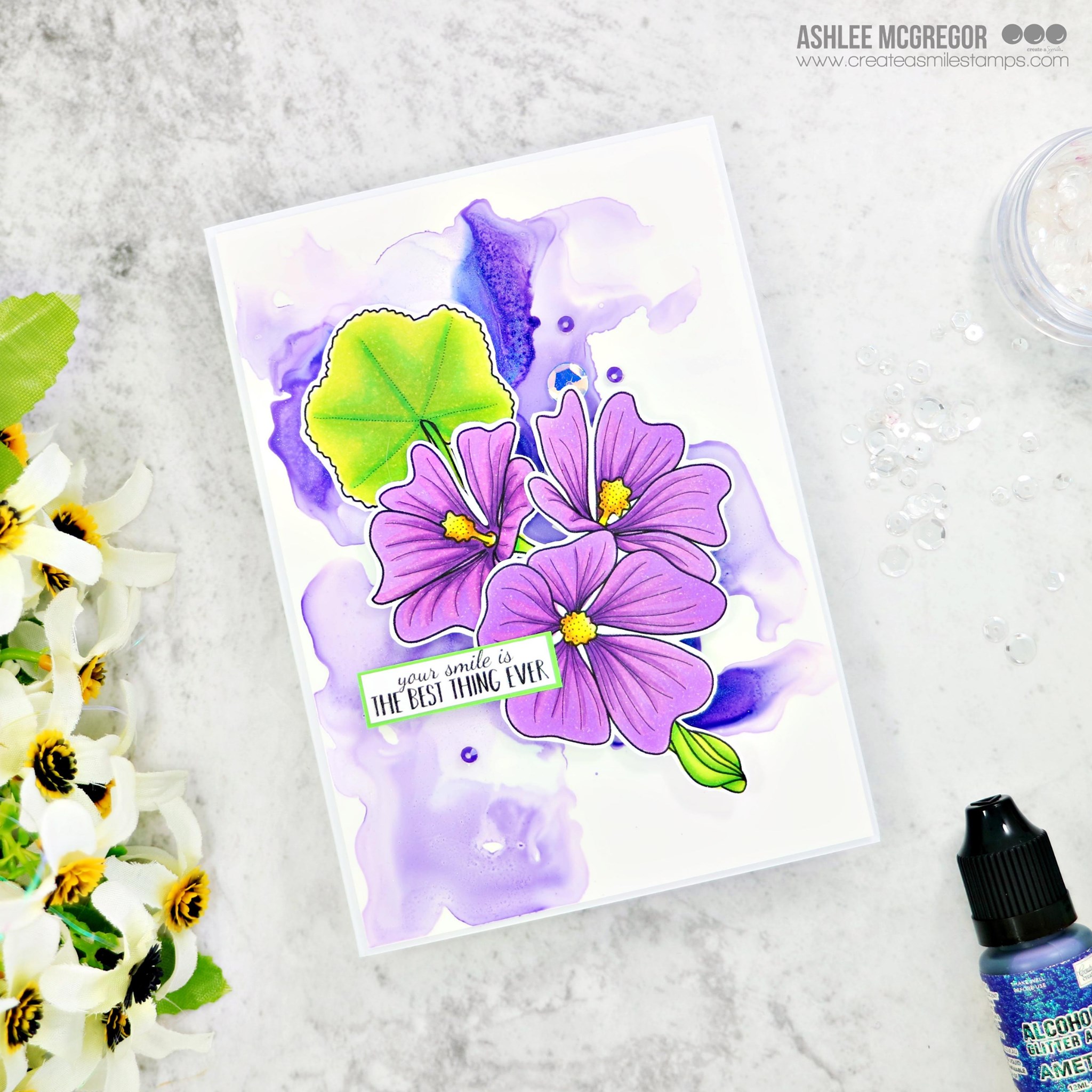Clear A6 Mallow Blossom
