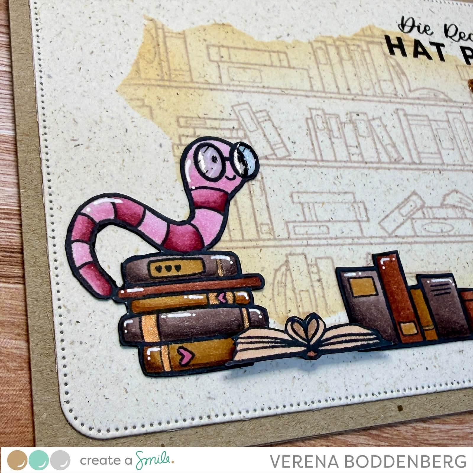 Stempel A8 Bücherwurm