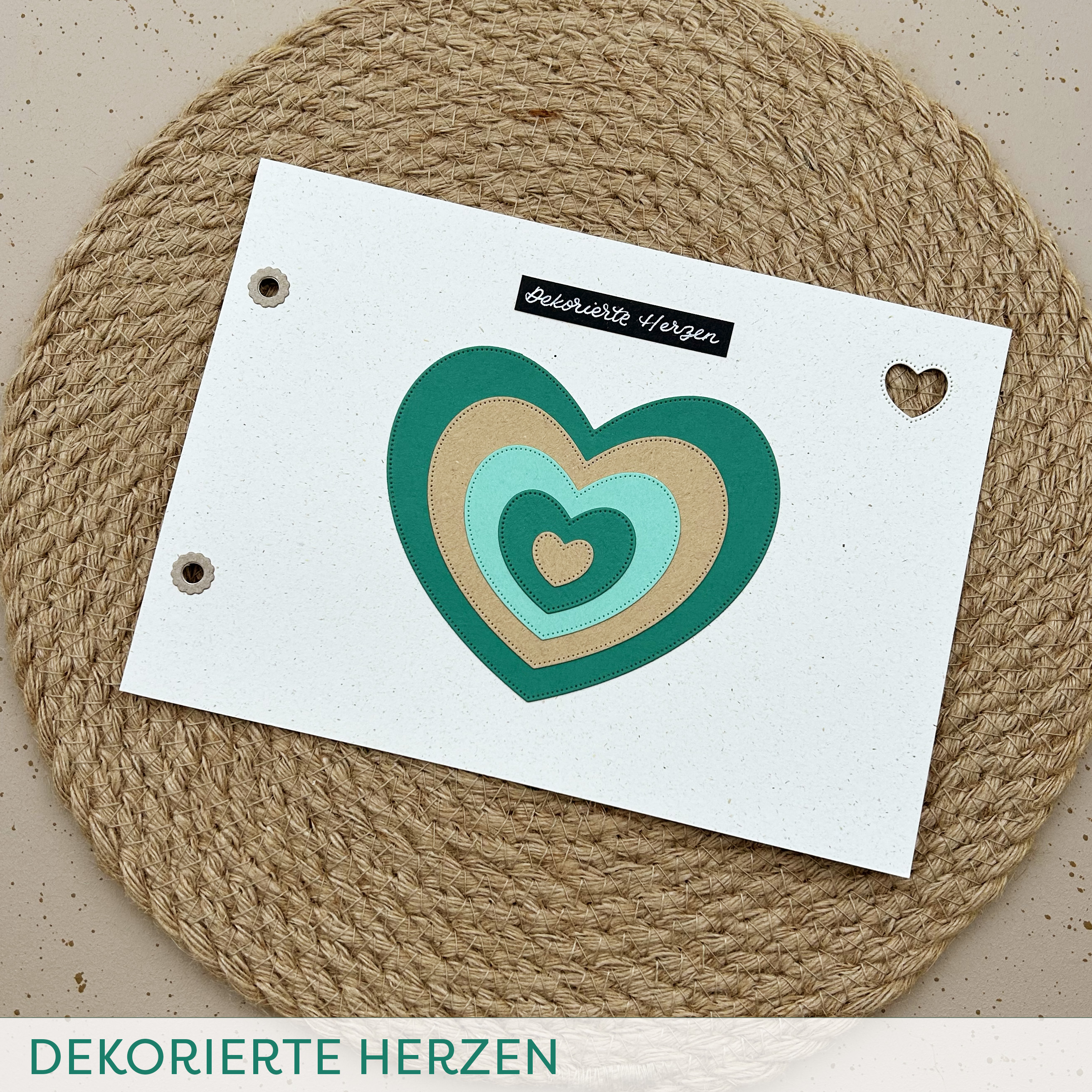 Stanze B Dekorierte Herzen