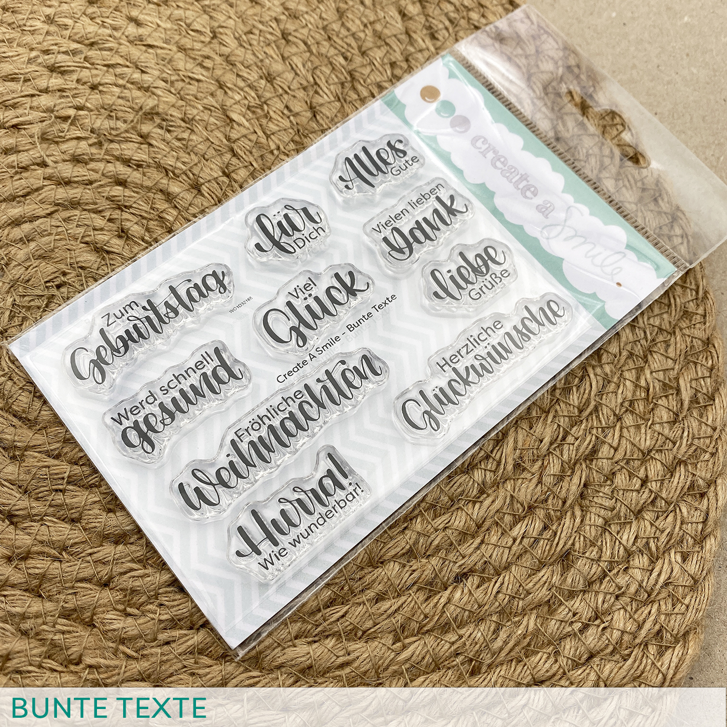 Stempel A7 Bunte Texte