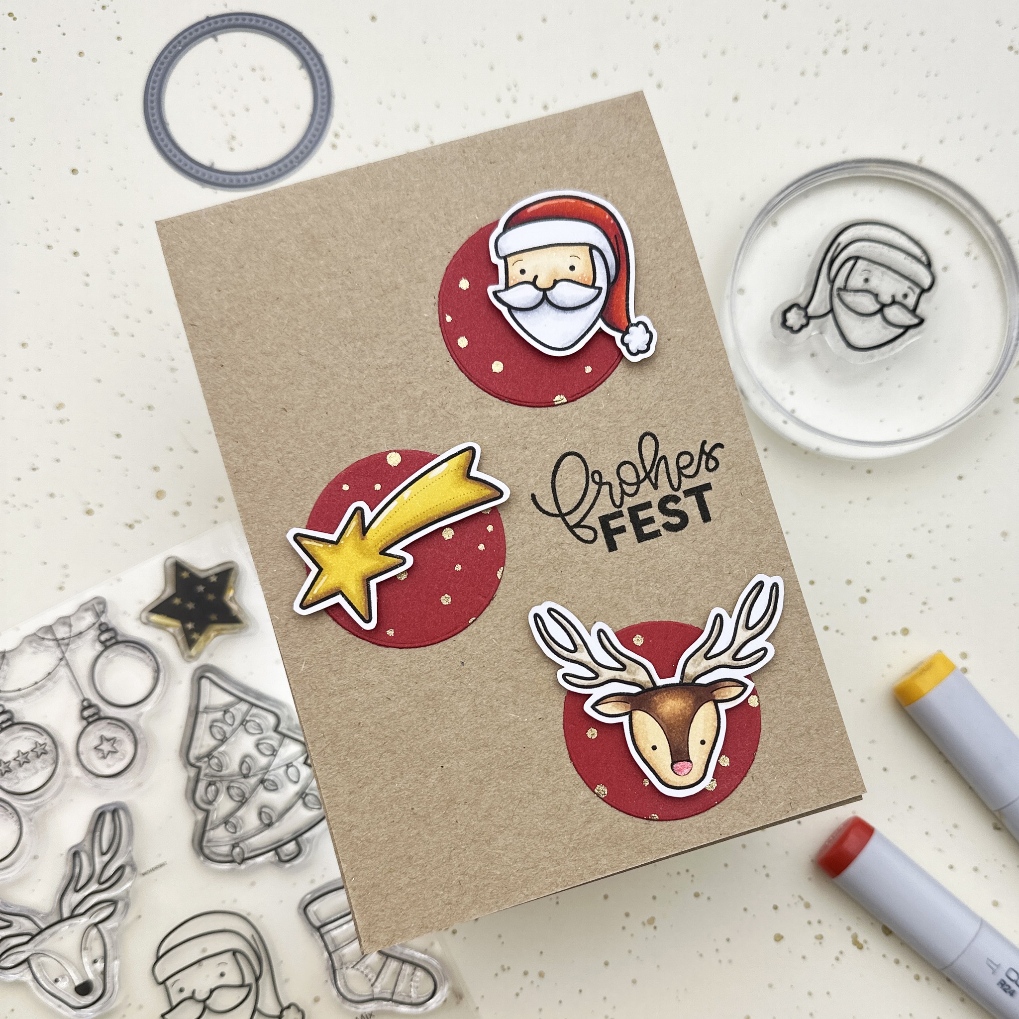 Stempel A6 Große Weihnachtstexte