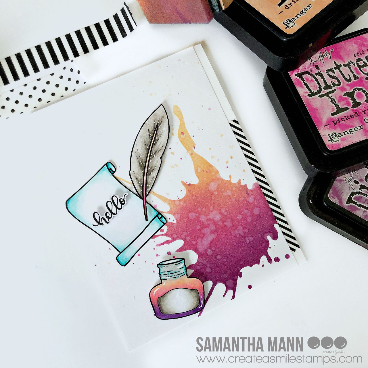 Stempel A6 Tinte & Feder