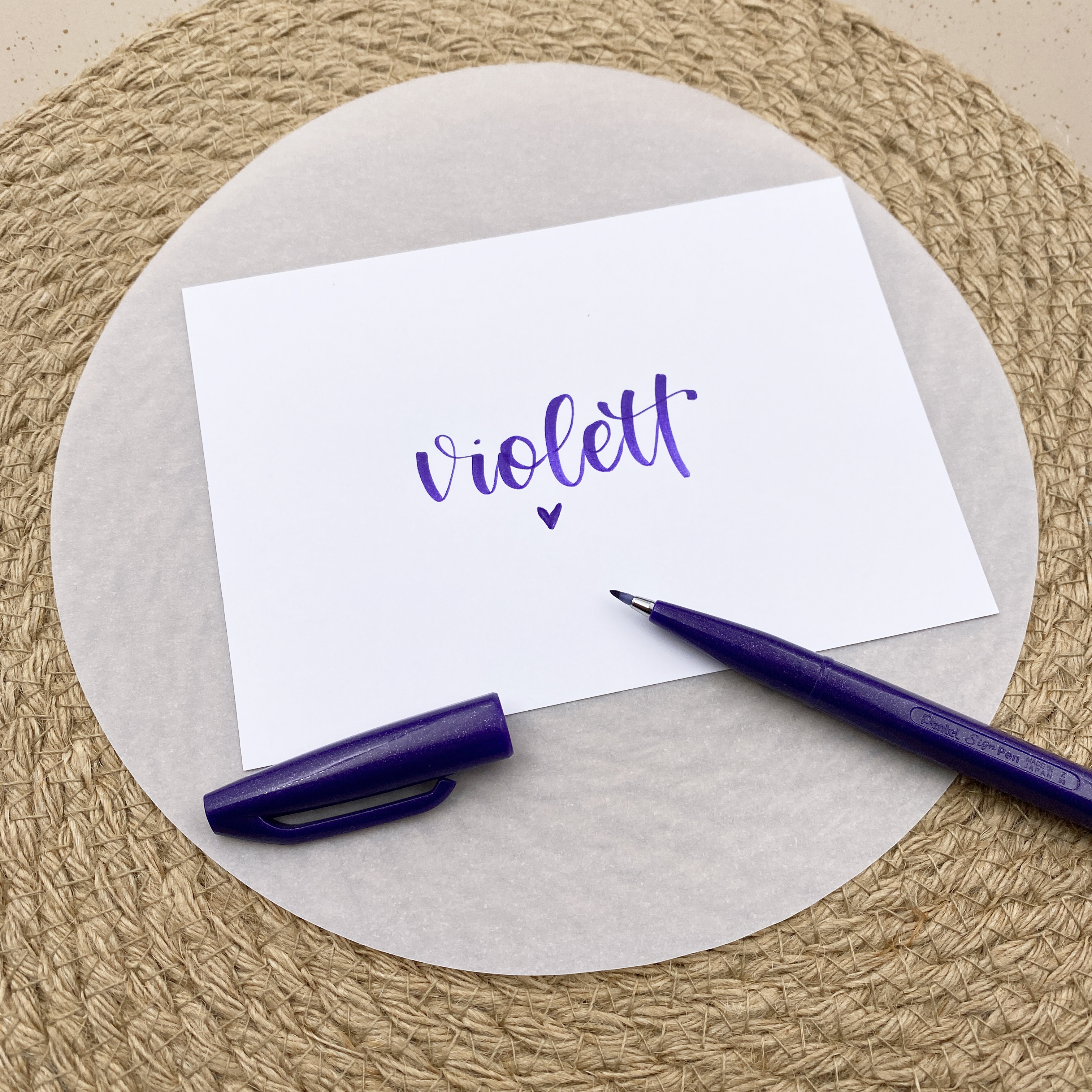 Pentel Brush Sign Pen Violett