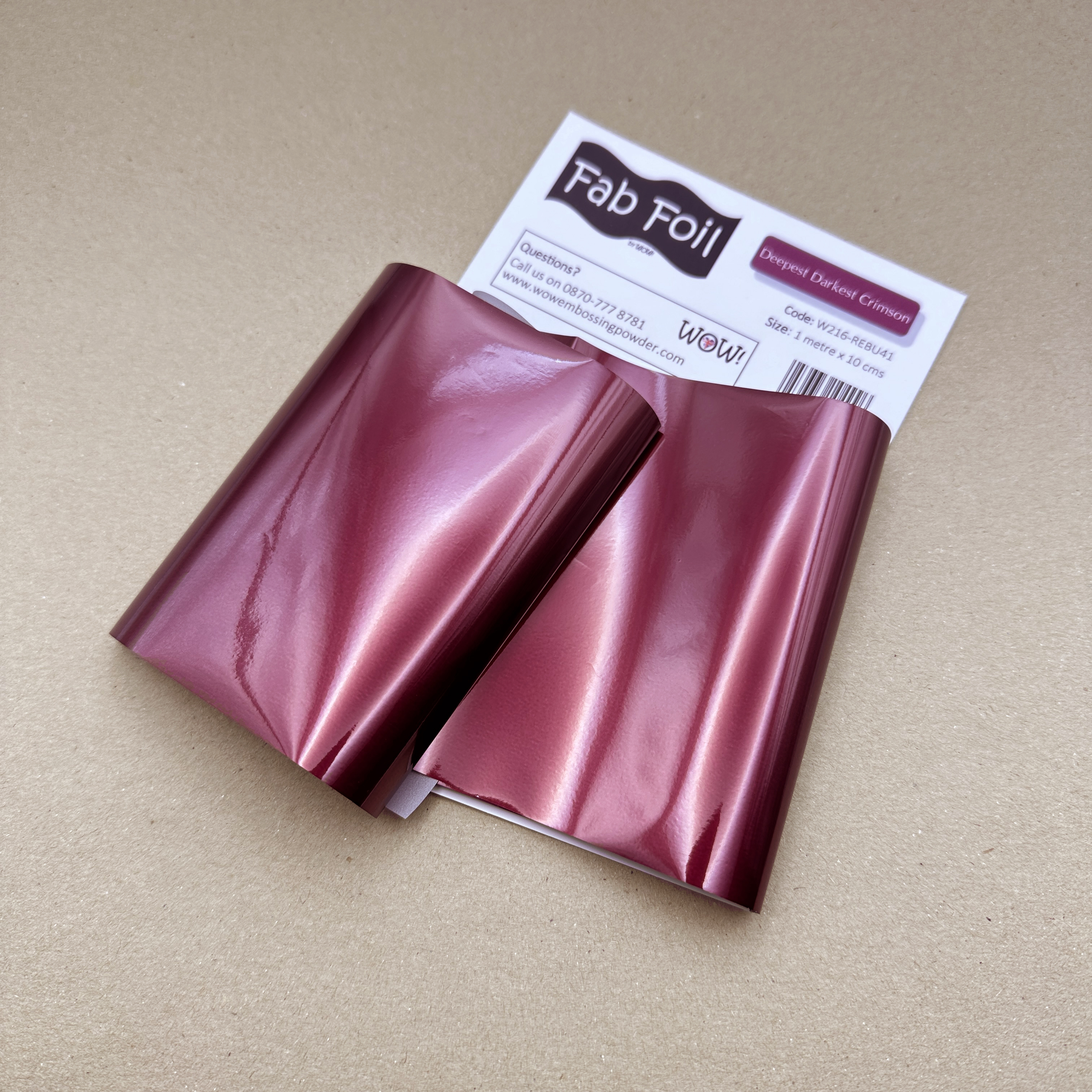 Fab Foil Deepest Darkest Crimson