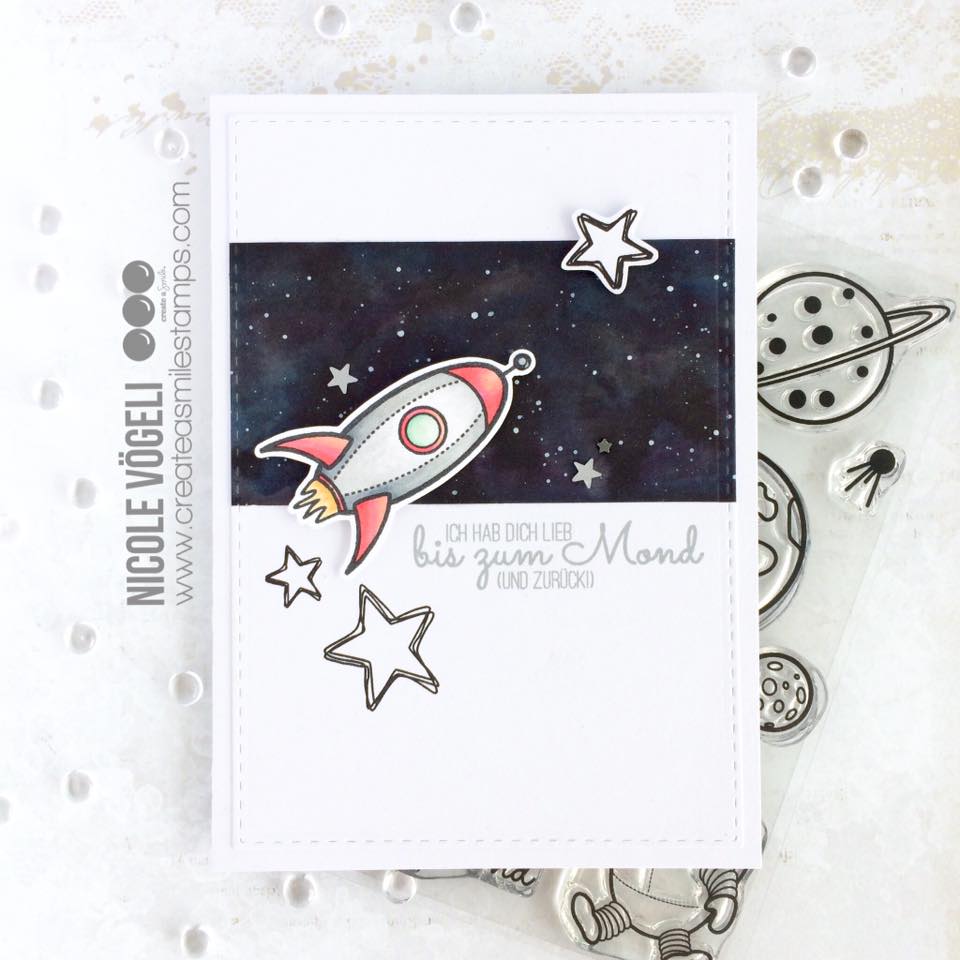 Stempel A6 Bis zum Mond