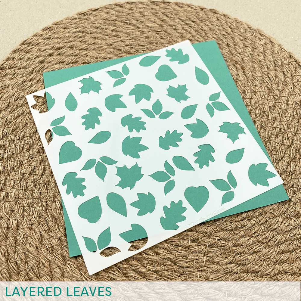 Stencil: Layered leaves (2er Set)