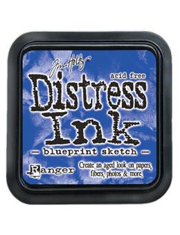 Distress Ink Pad Blueprint Sketch