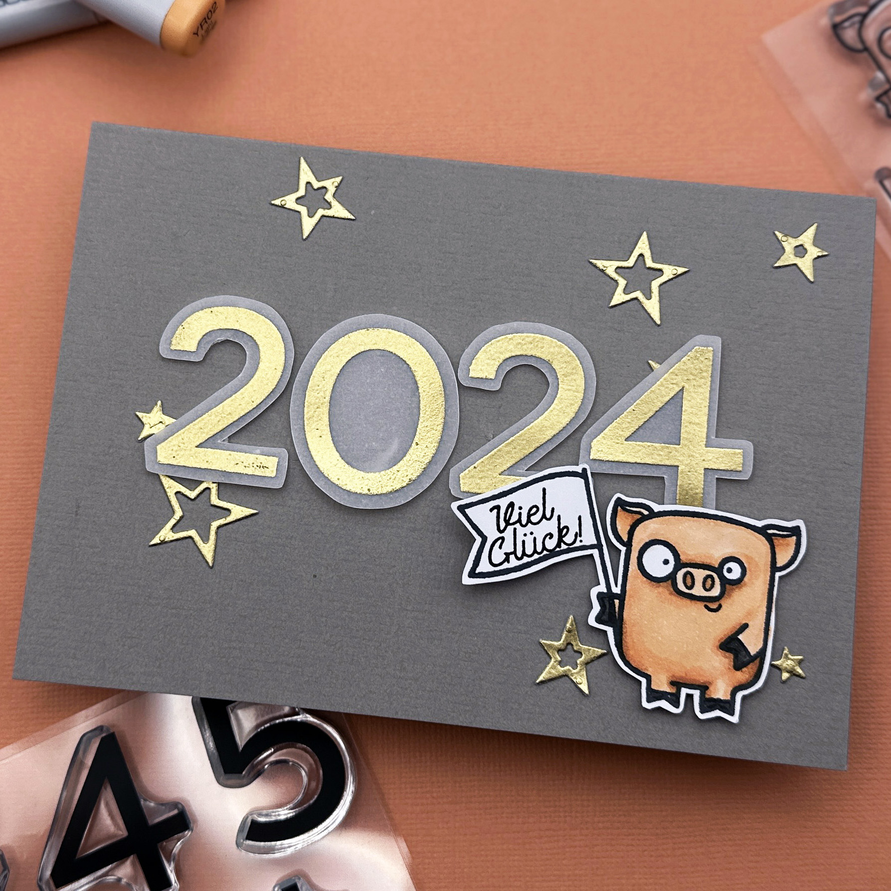 Stempel A6 Große Zahlen