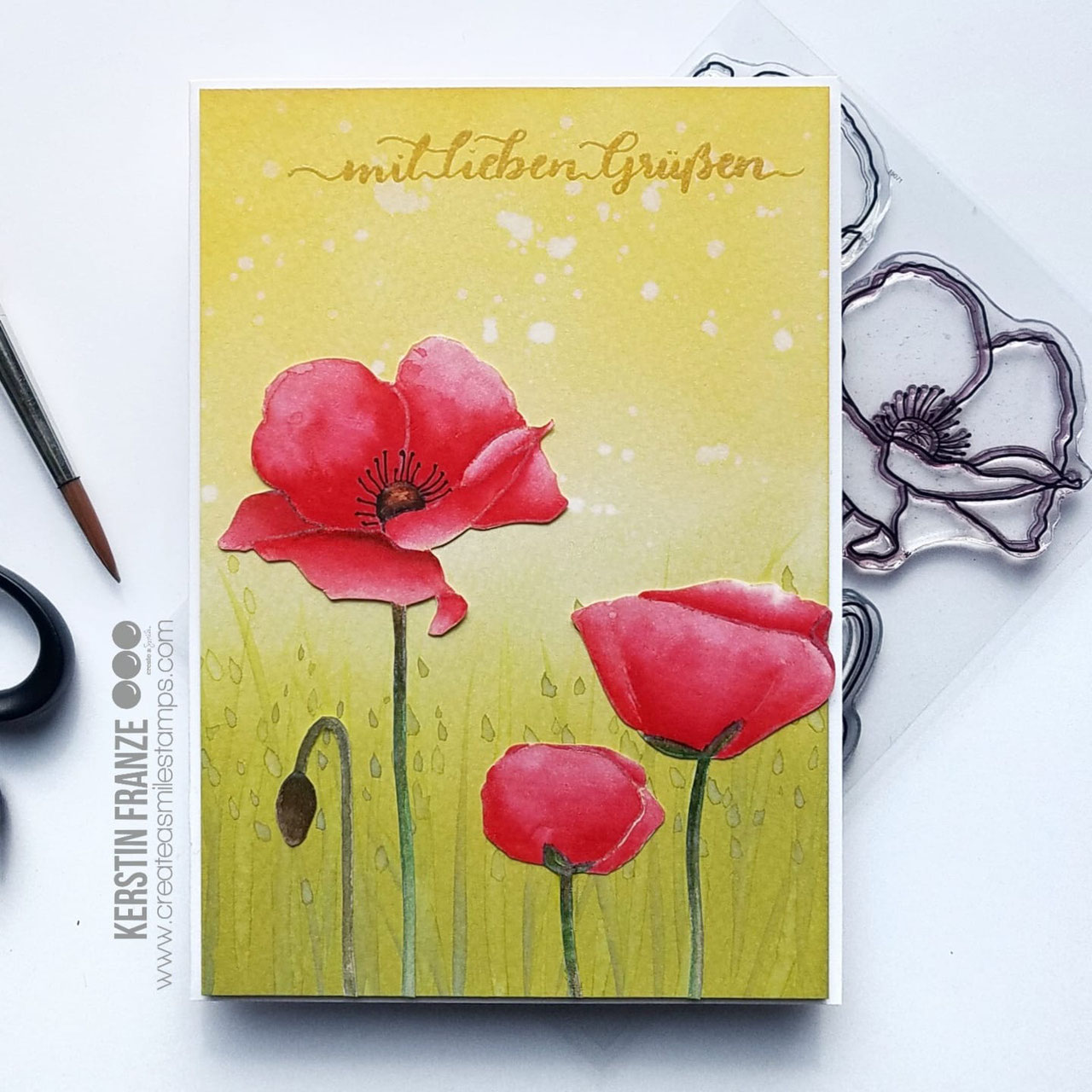 Stempel A6 Pure Poppies