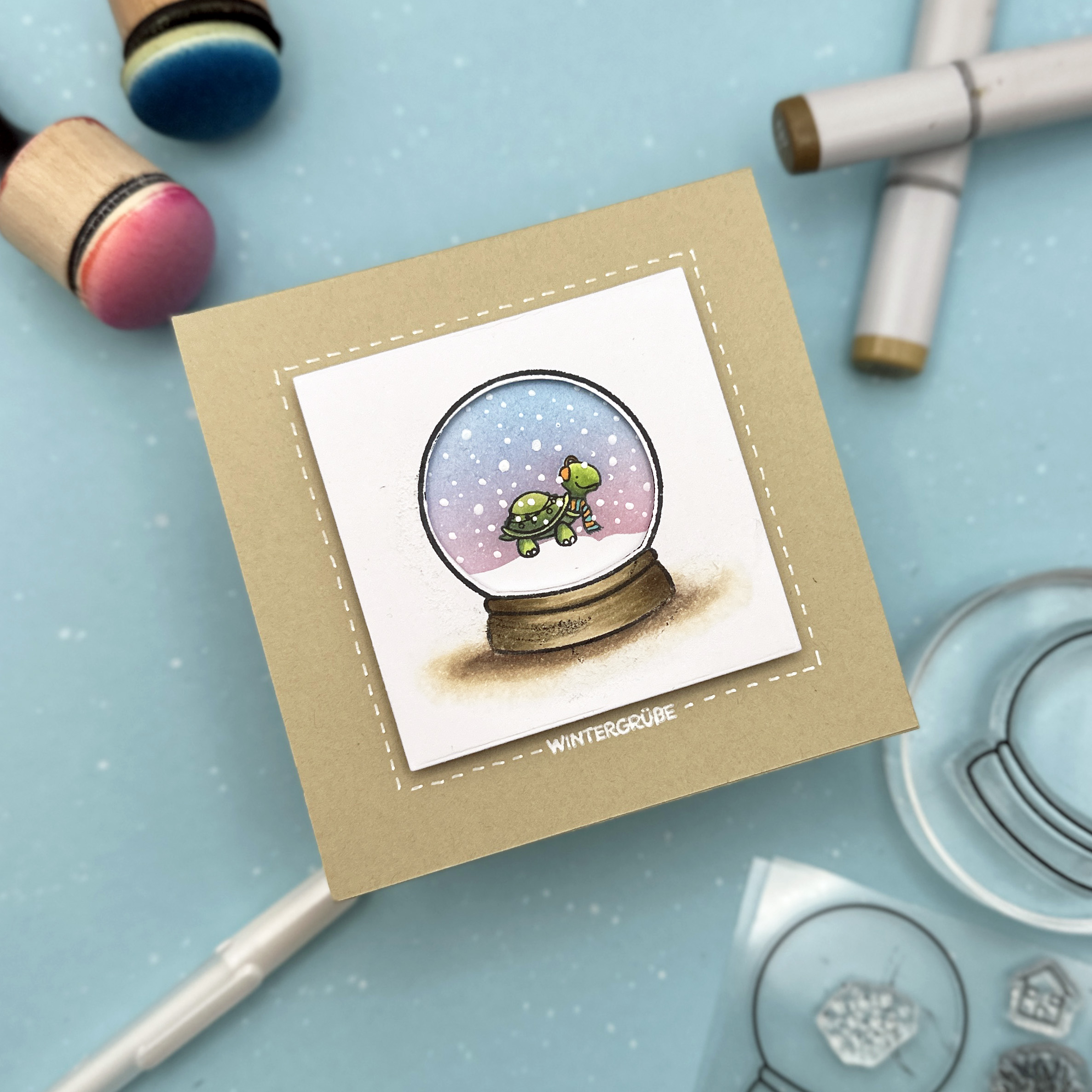 Stempel A7 Snowglobe