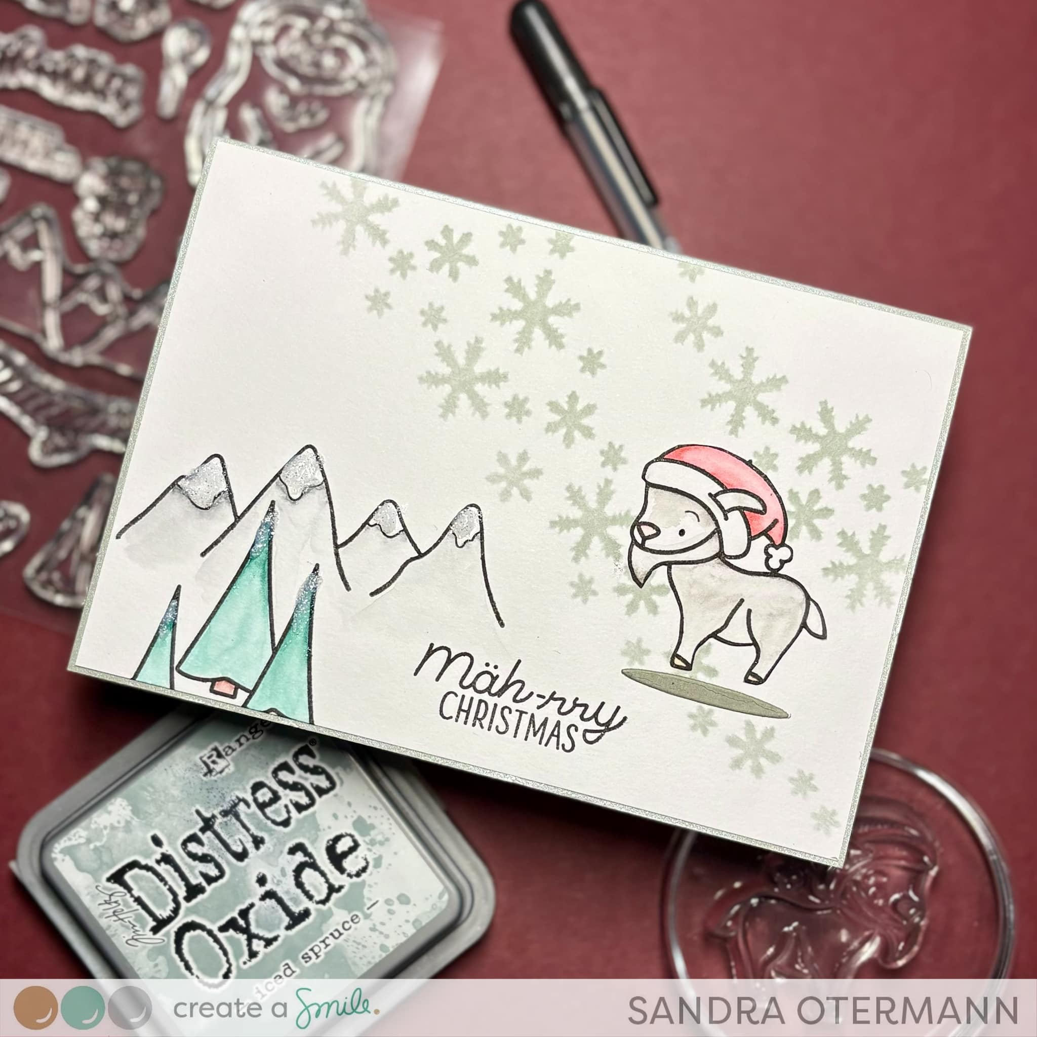 Stempel A8 Mäh-rry Christmas