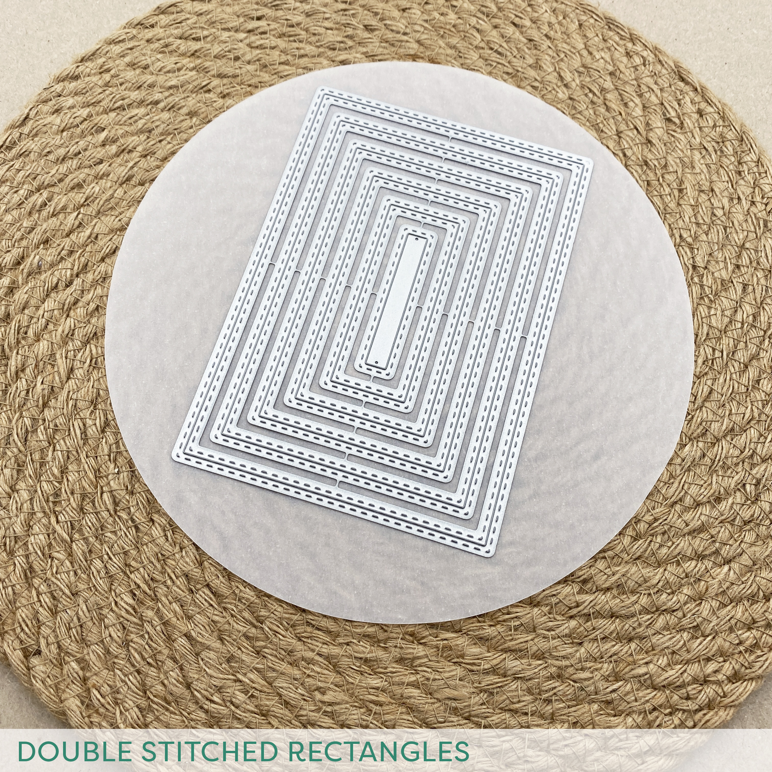 Stanze Double Stitched Rectangles