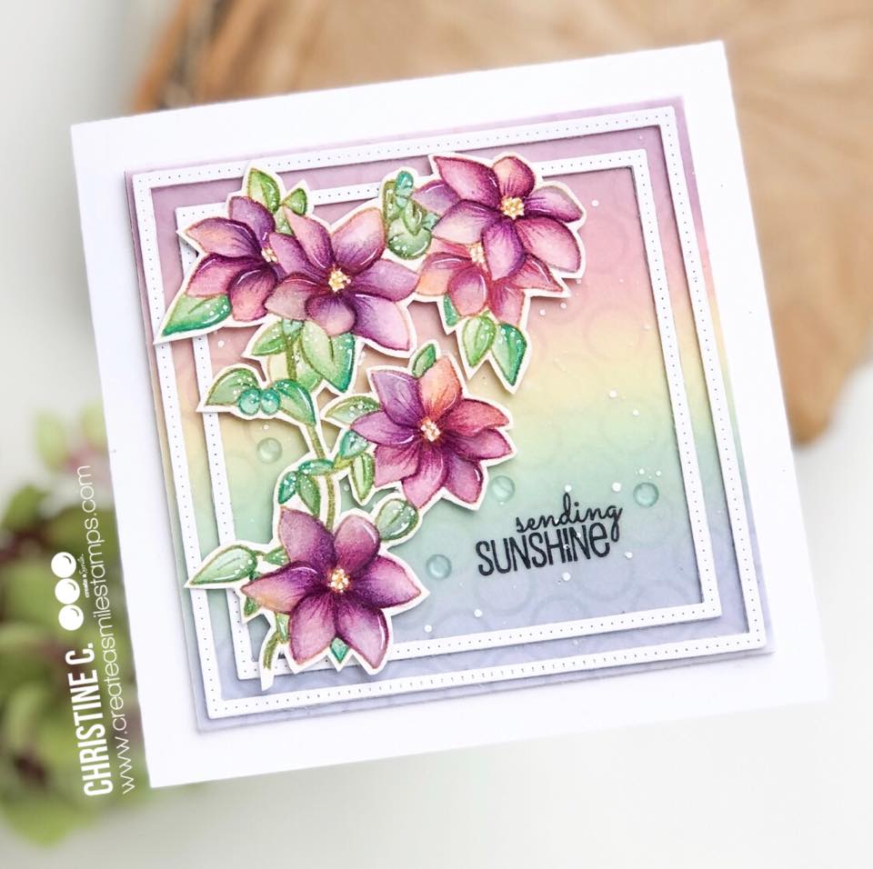 Stempel A6 Clematis