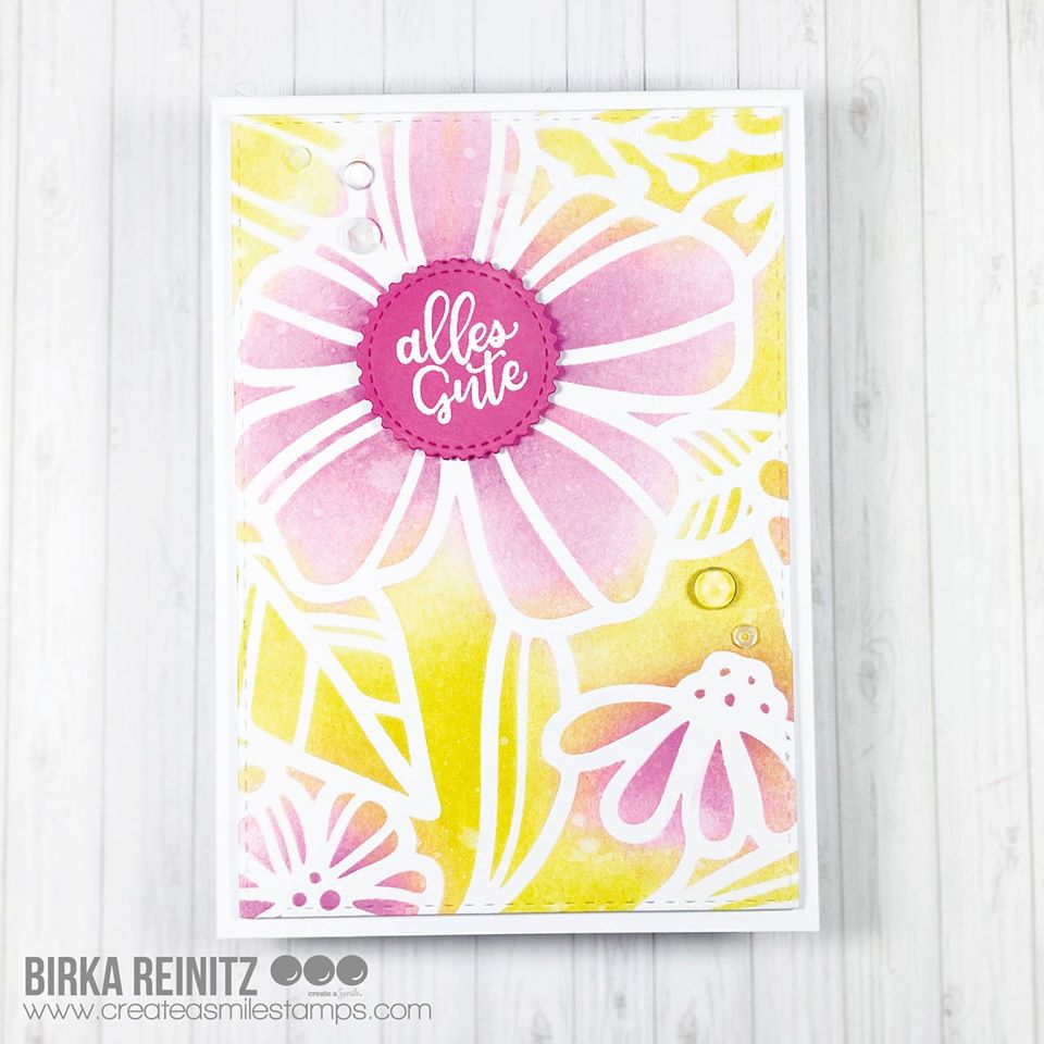 Stencil: Spring garden Stencil: Spring garden