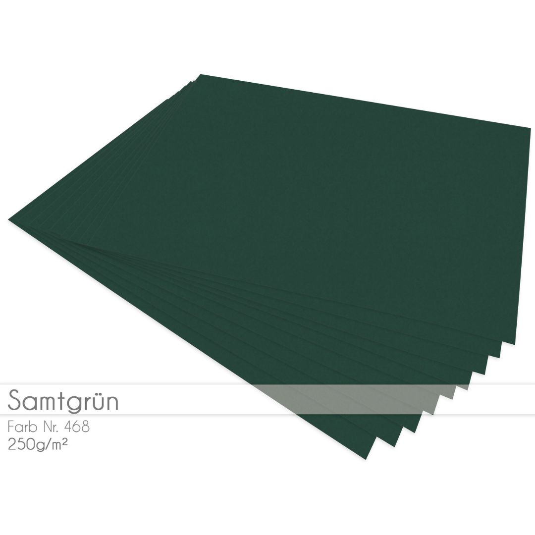 Cardstock Samtgrün 25er