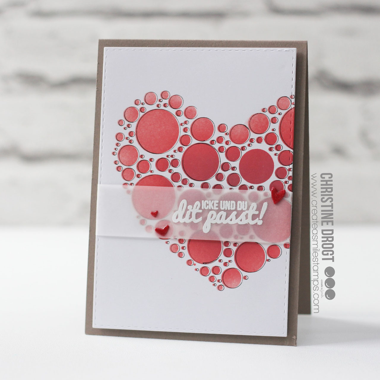 Stencil: Bubble Heart