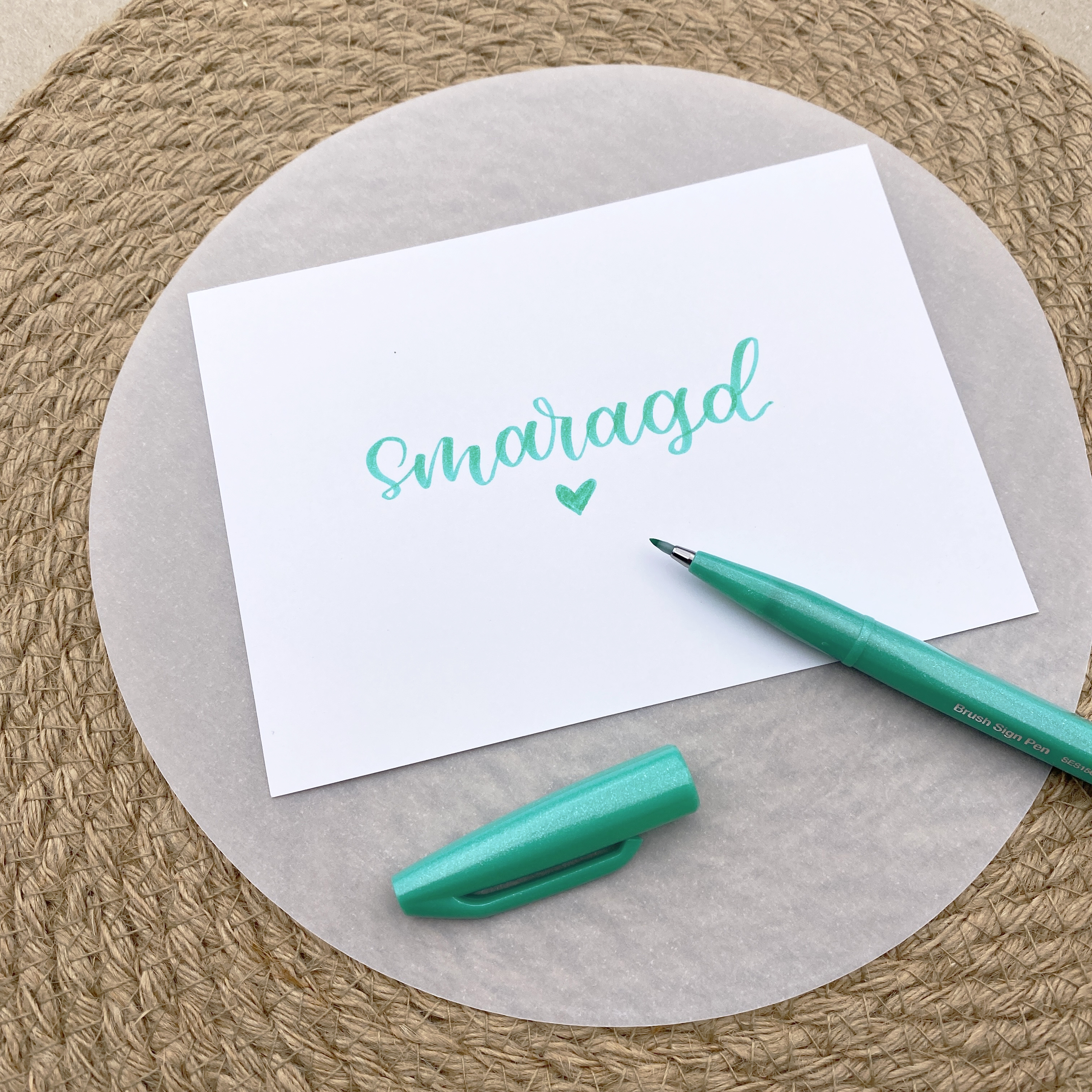 Pentel Brush Sign Pen Smaragd