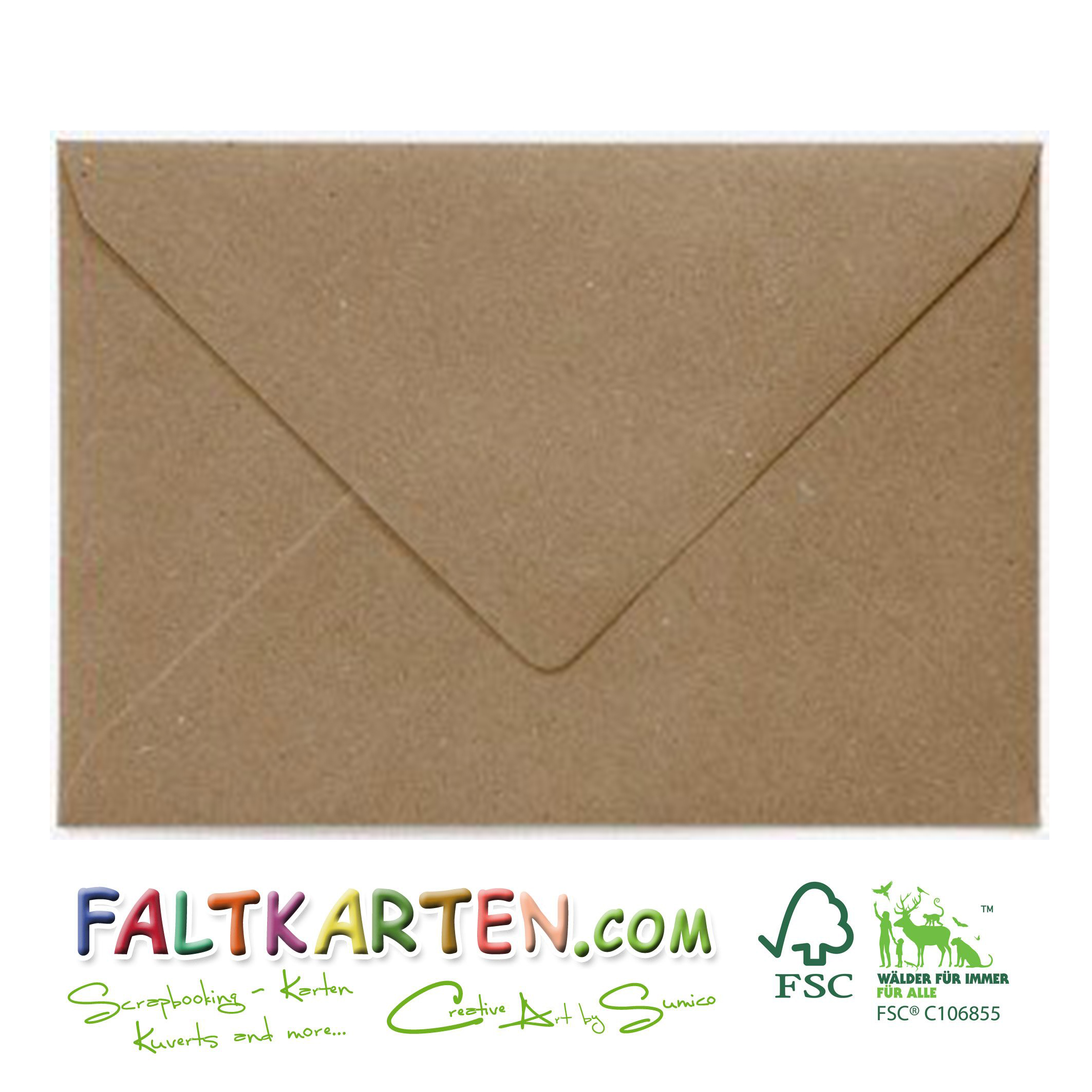 Briefumschläge C6 Kraft braun 100g/m² 5er