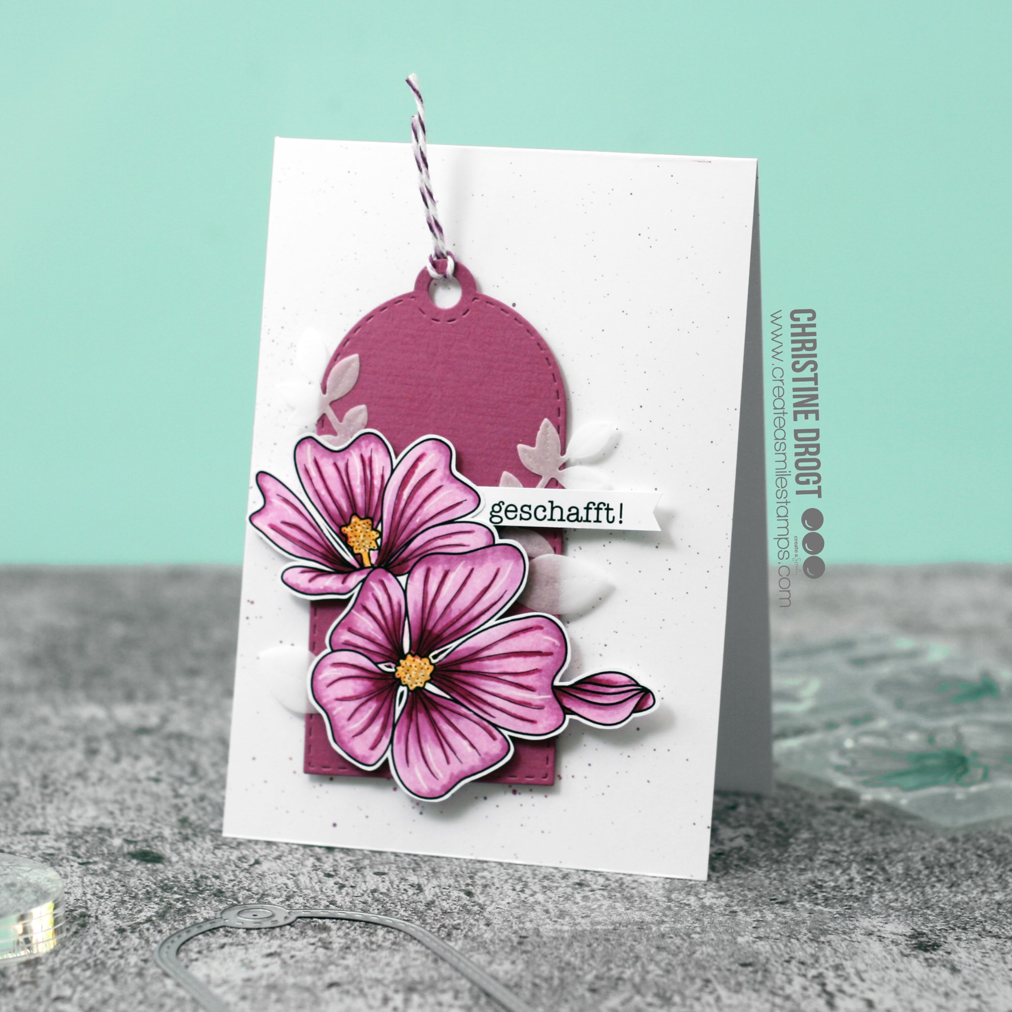 Clear A6 Mallow Blossom
