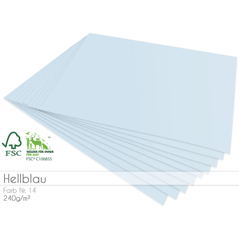 Cardstock Hellblau 25er