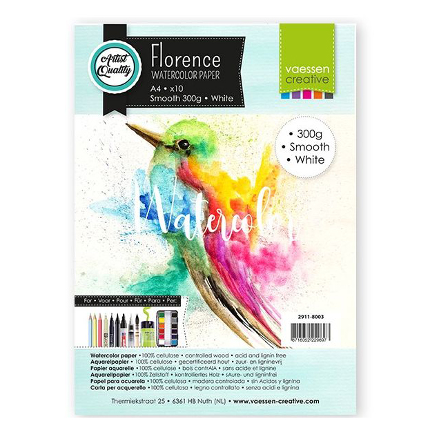 Watercolor Paper Smooth white 300g A4