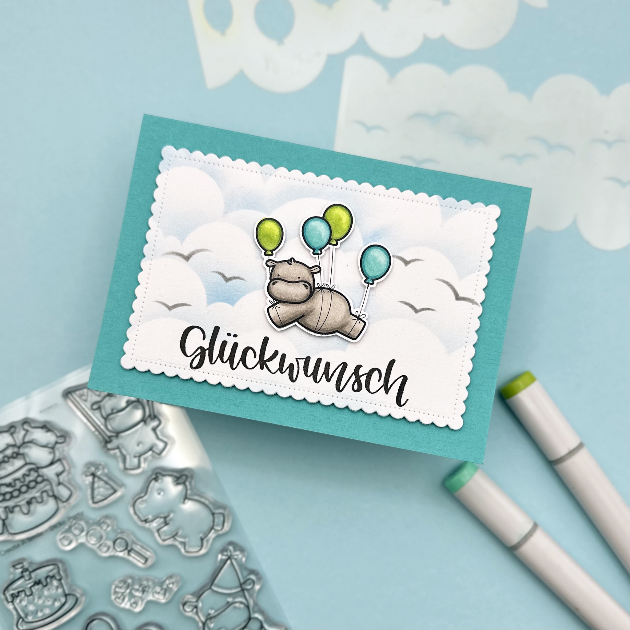 Stempel A6 Dicke Party