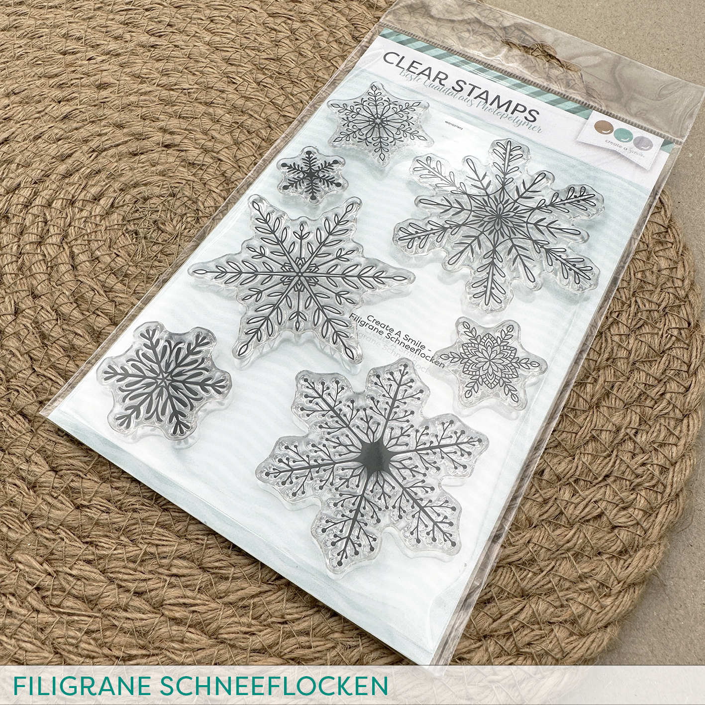 Stempel A6 Filigrane Schneeflocken