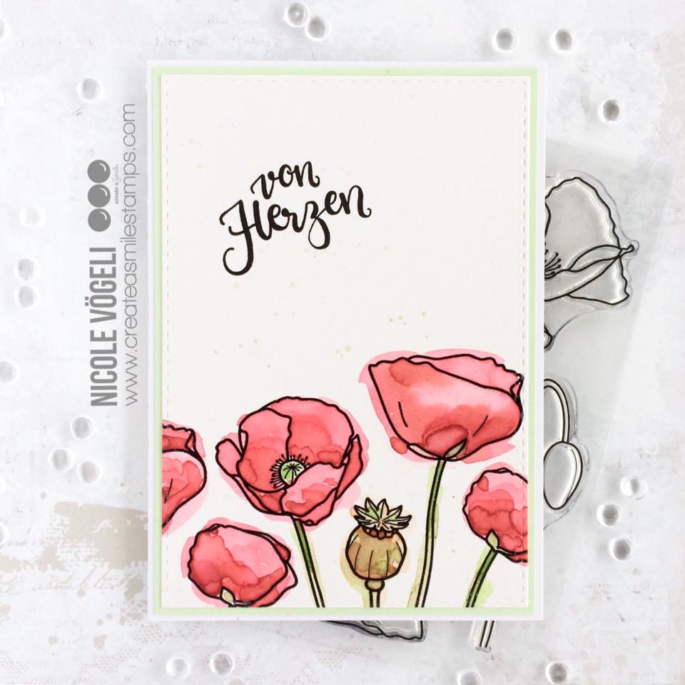 Stempel A6 Pure Poppies