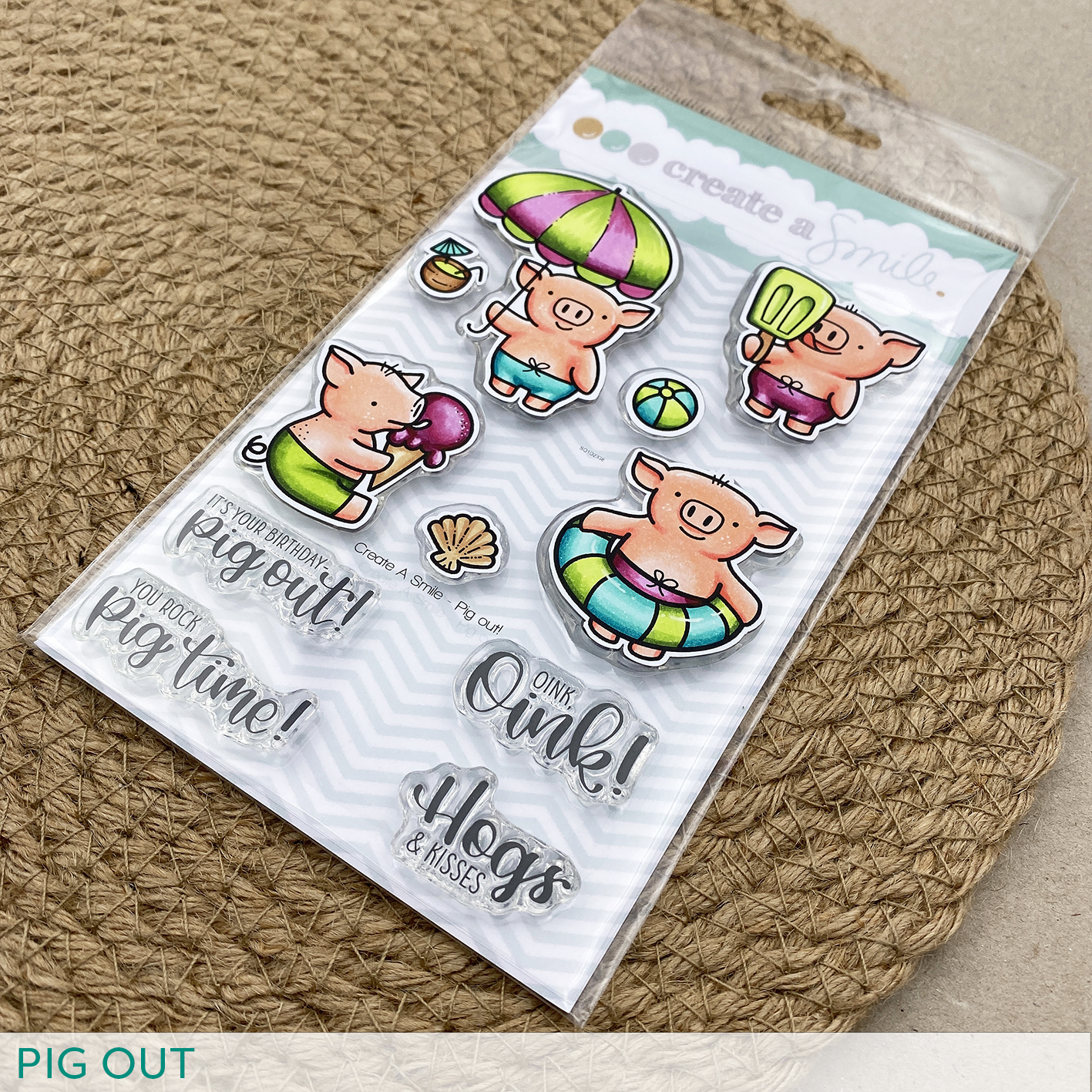 Stempel A6 Pig Out Stempel A6 Pig Out
