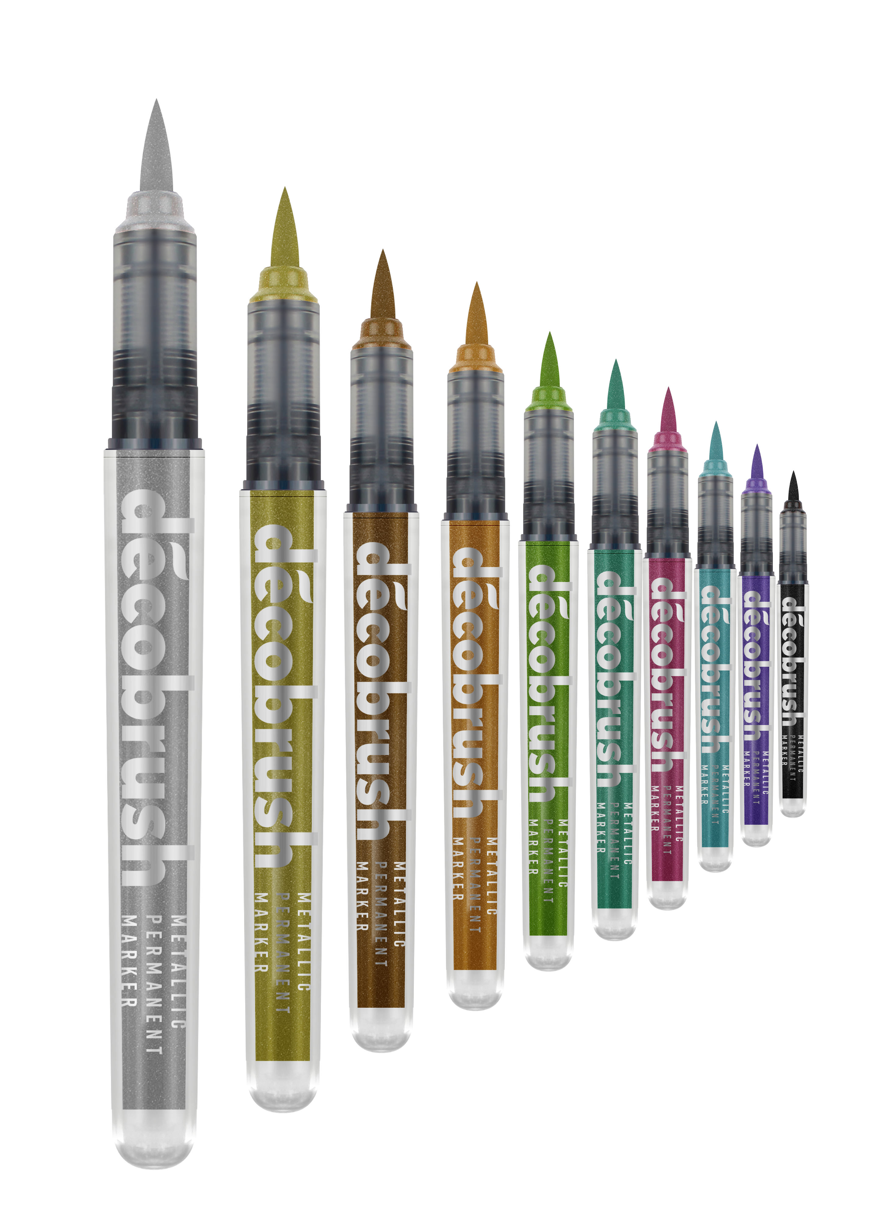 Decobrush Metallic Markers BOX