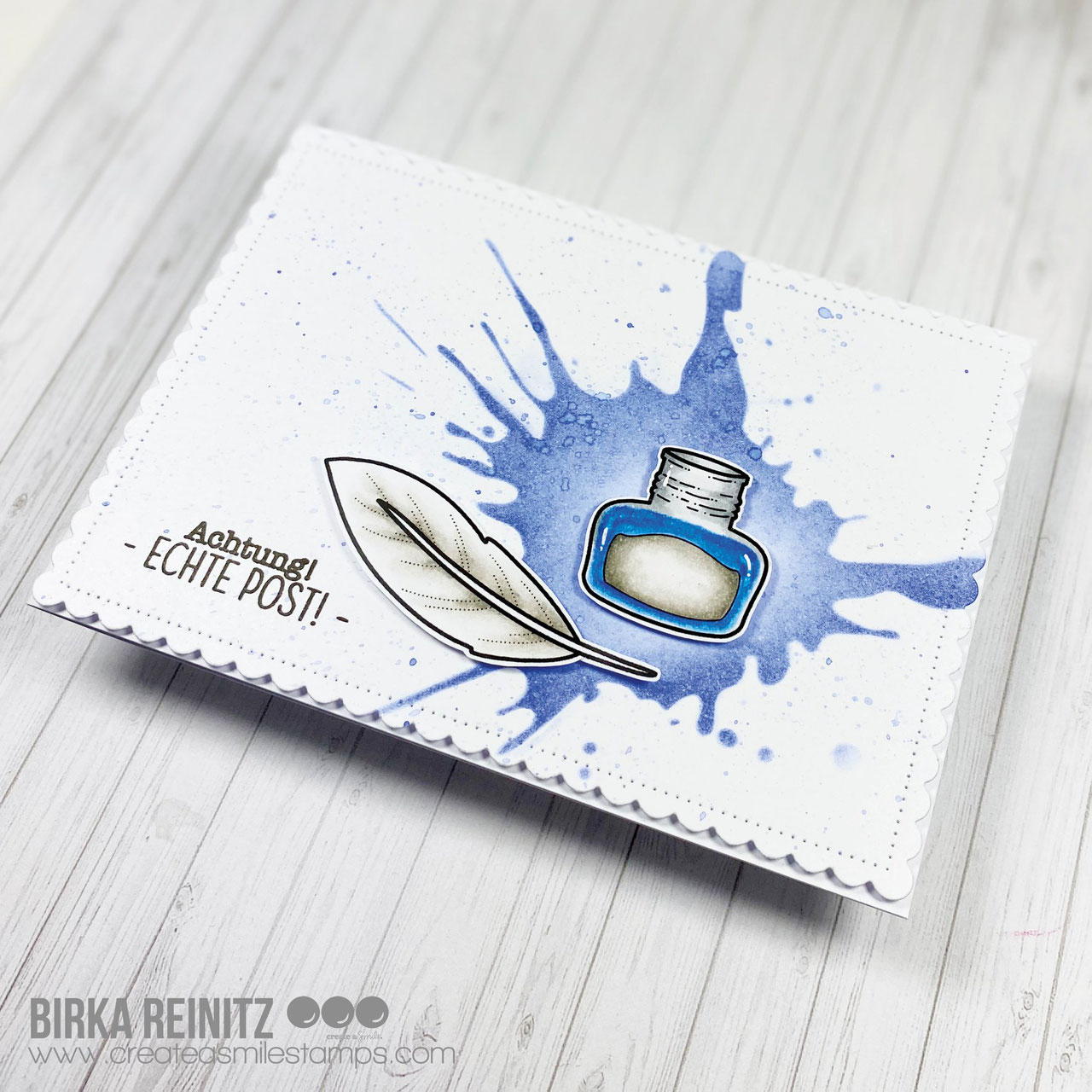 Stempel A6 Tinte & Feder