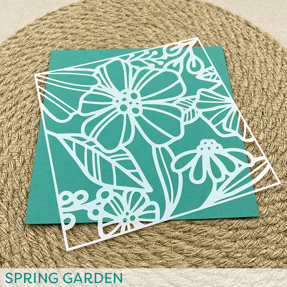 Stencil: Spring garden