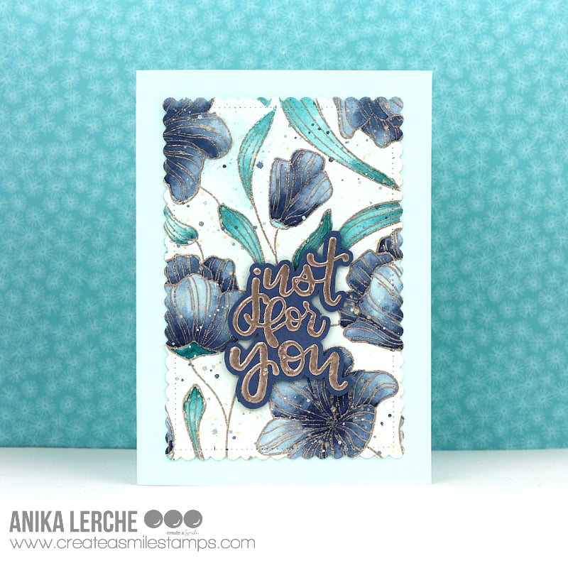 Stempel A5 Floral Background