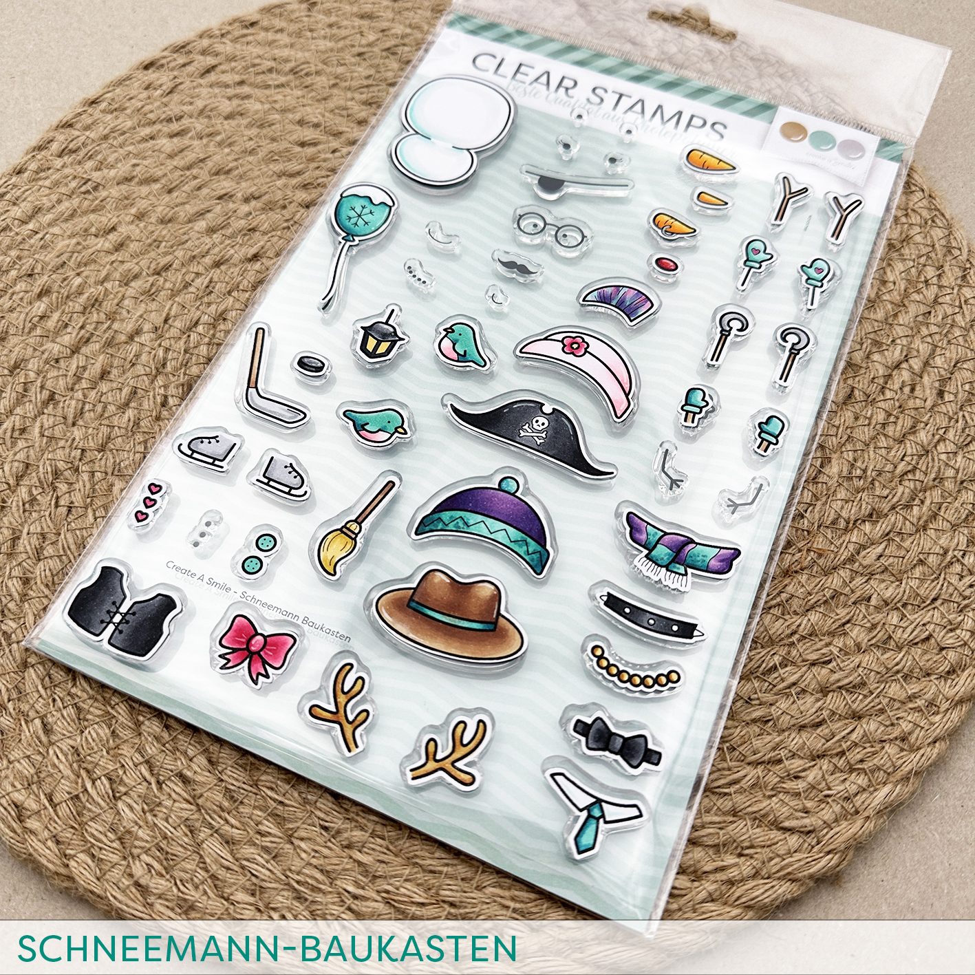 Stempel A5 Schneemann-Baukasten