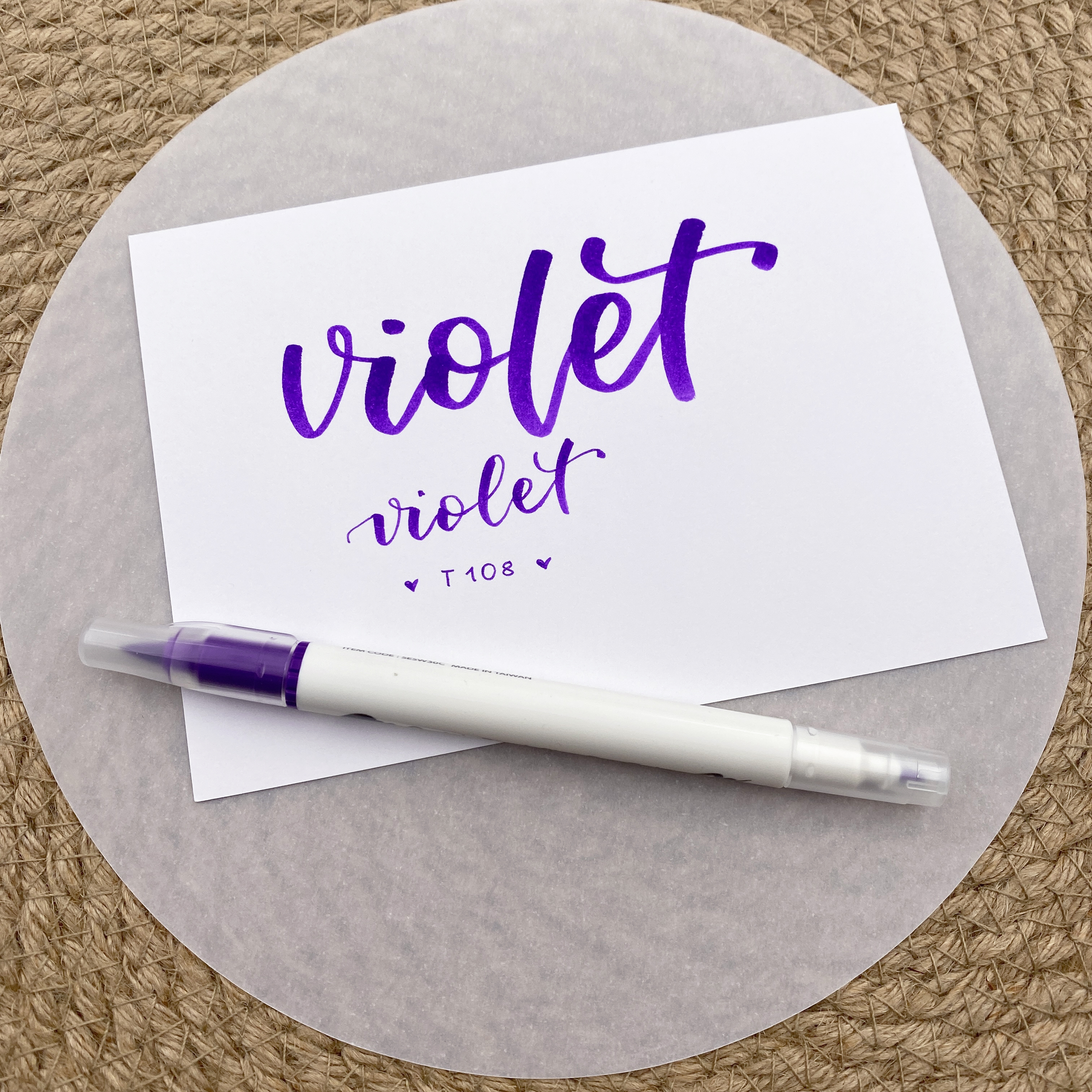 Pentel Brush Sign Pen Twin 108 Violet