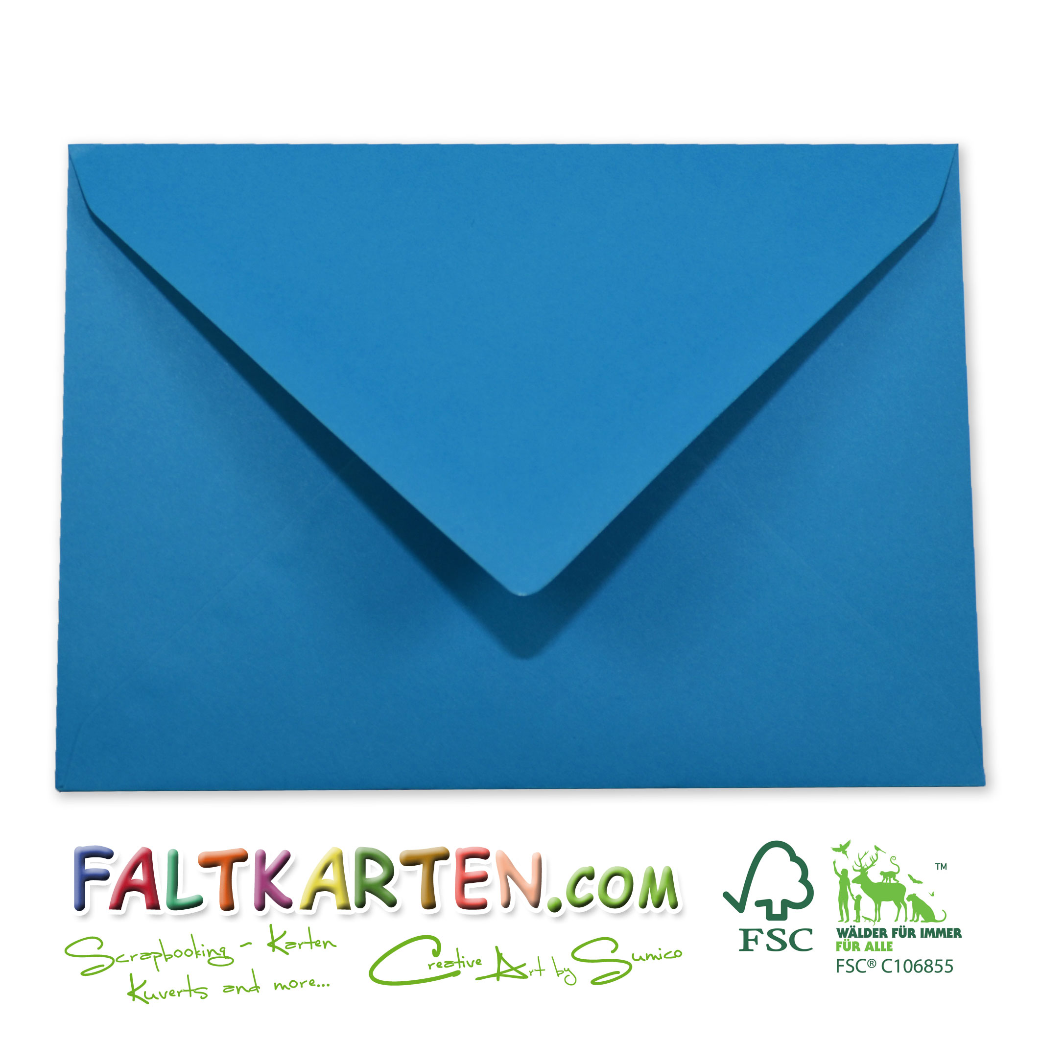 Briefumschläge C6 Pazifikblau 120g/m² 5er