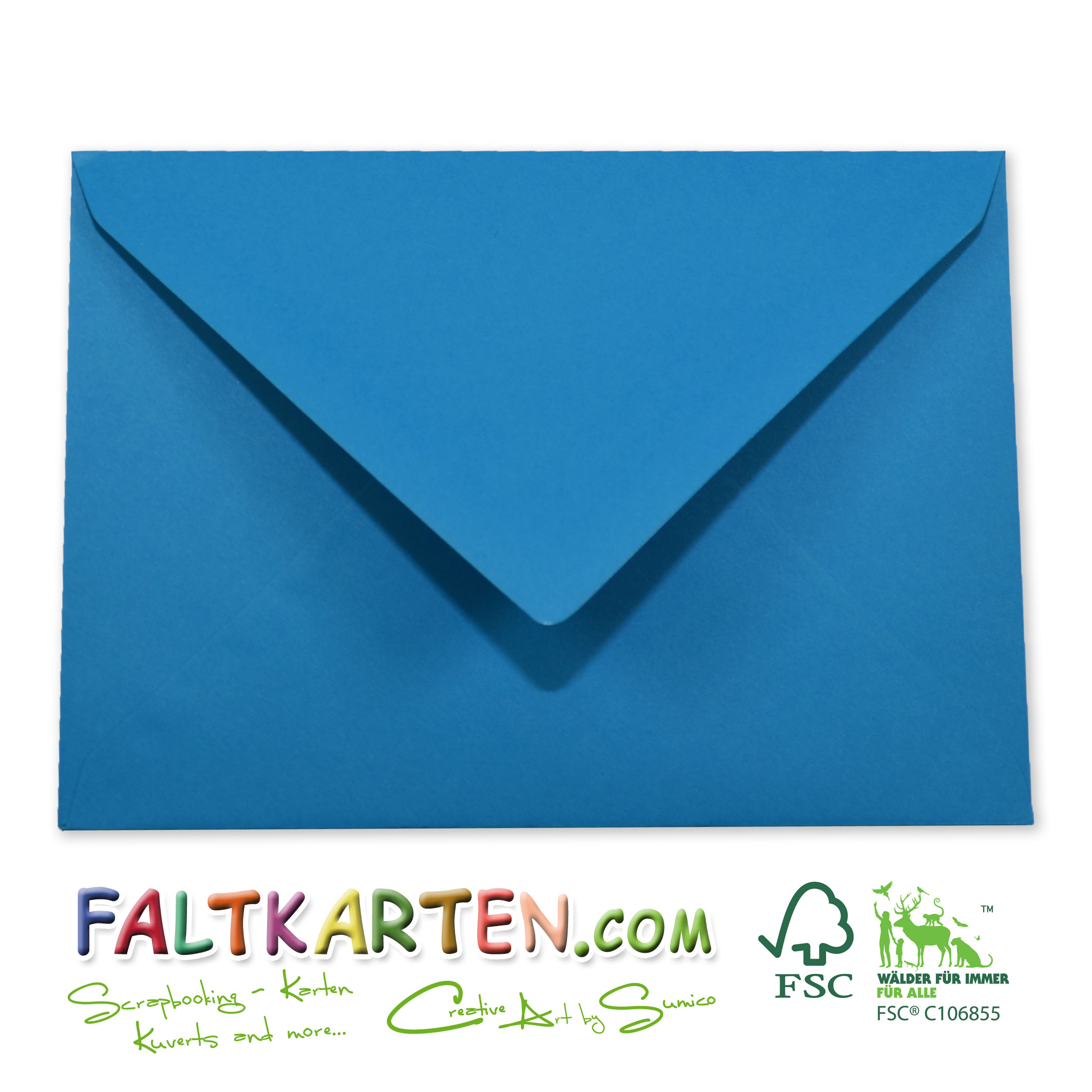 Briefumschläge C6 Pazifikblau 120g/m² 5er