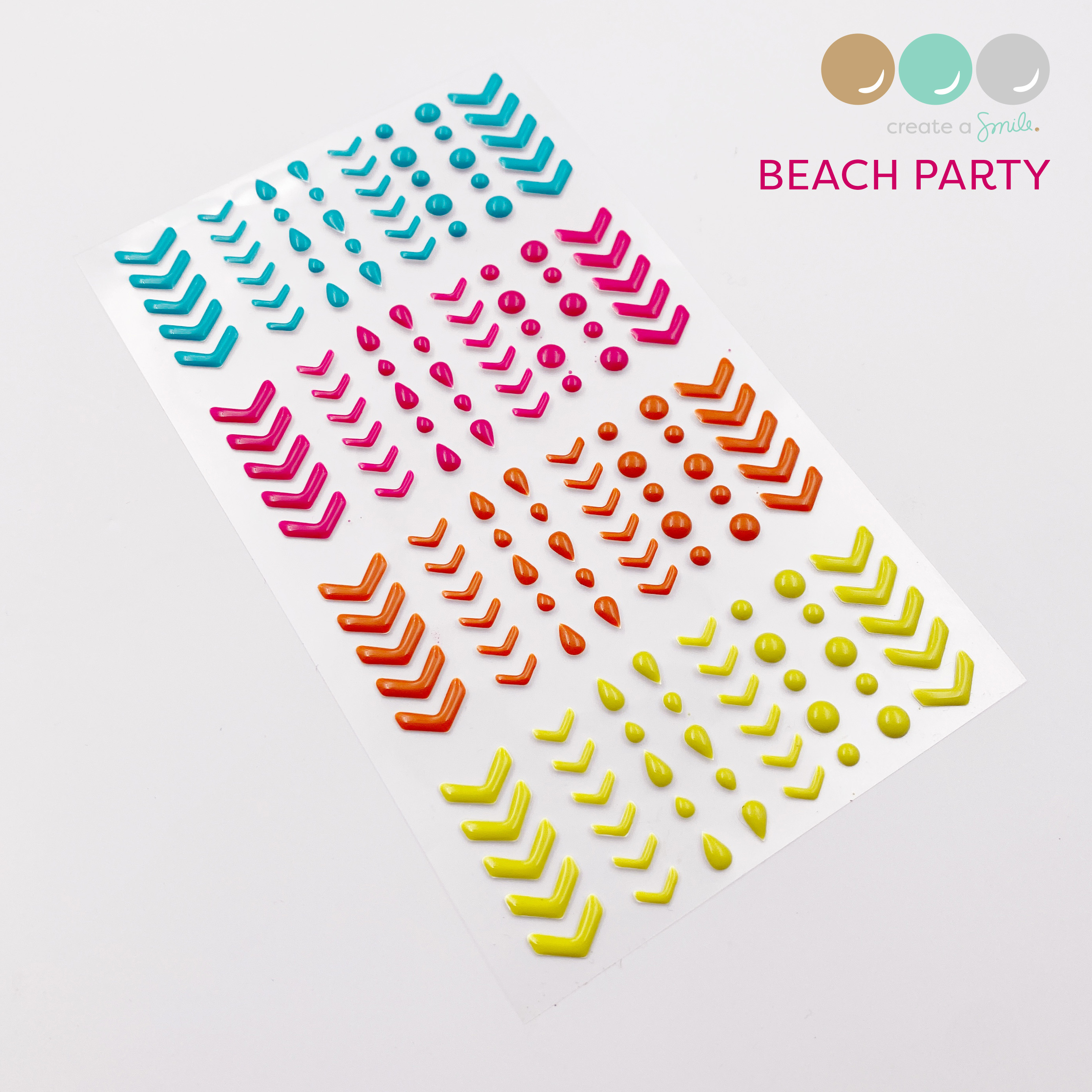 Enamel Stickers Beach Party